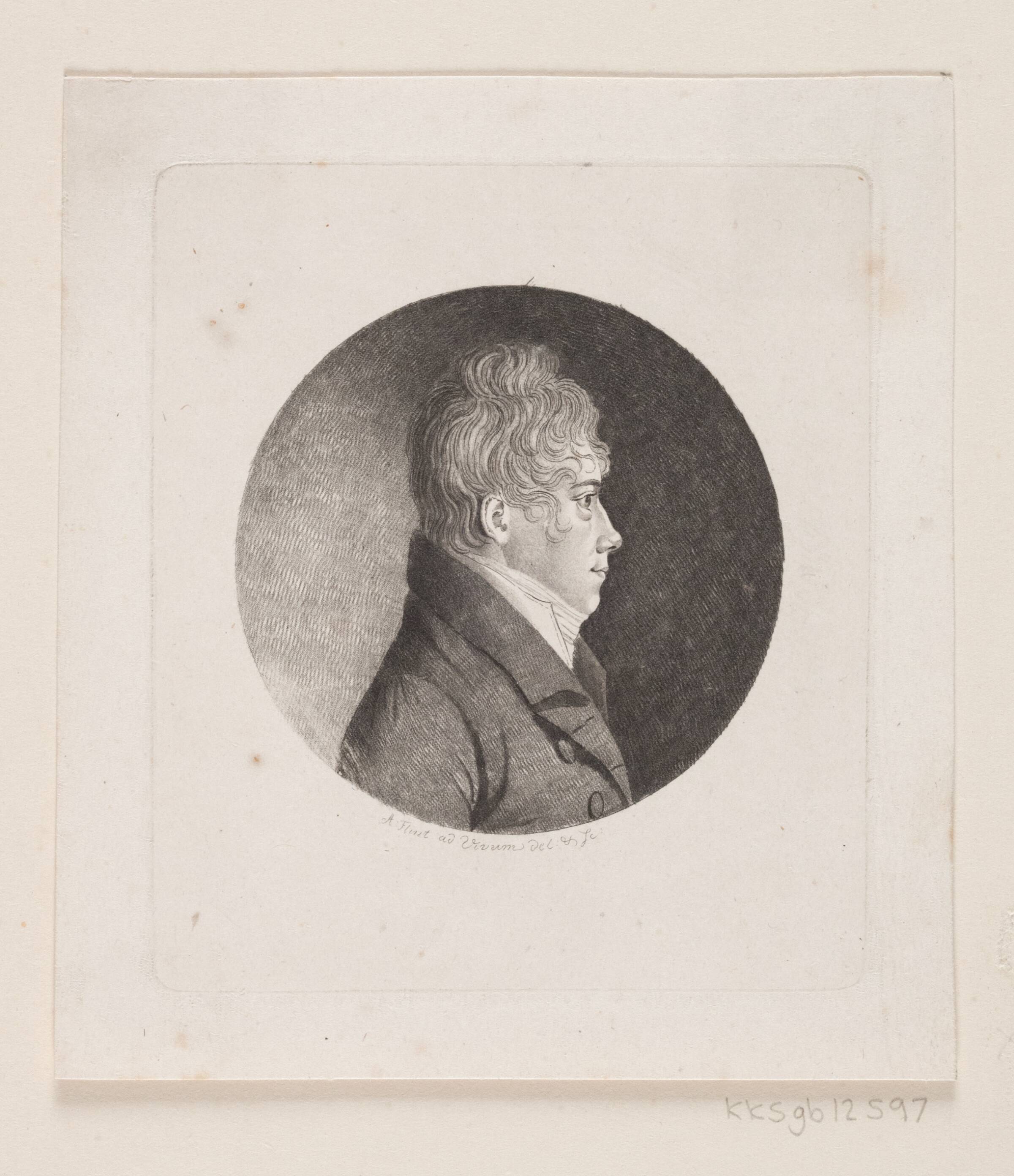 Ubekendt mandsportræt, Andreas Flint, 1767-1824