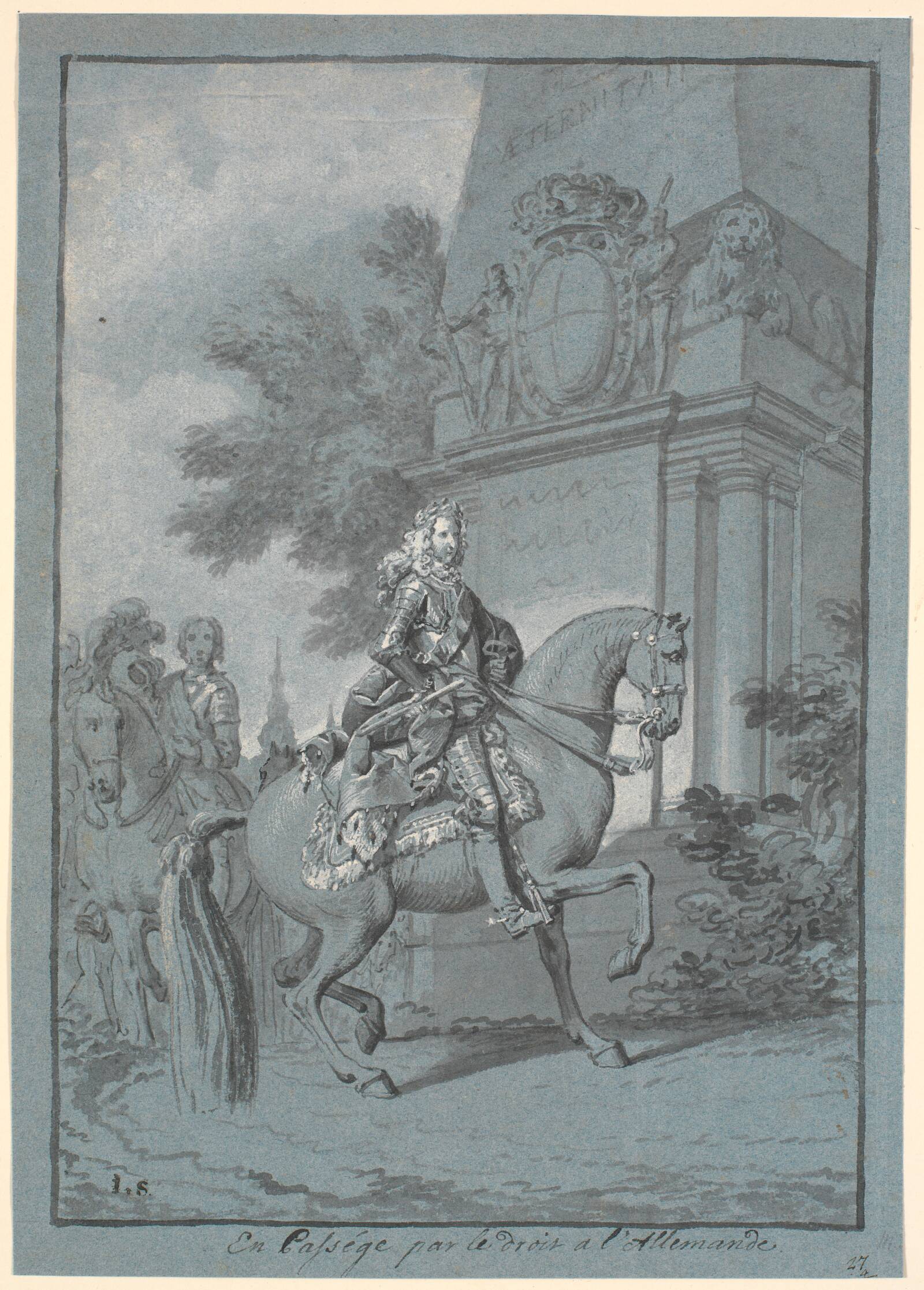Christian VI til hest, Marcus Tuscher, 1742-1745
