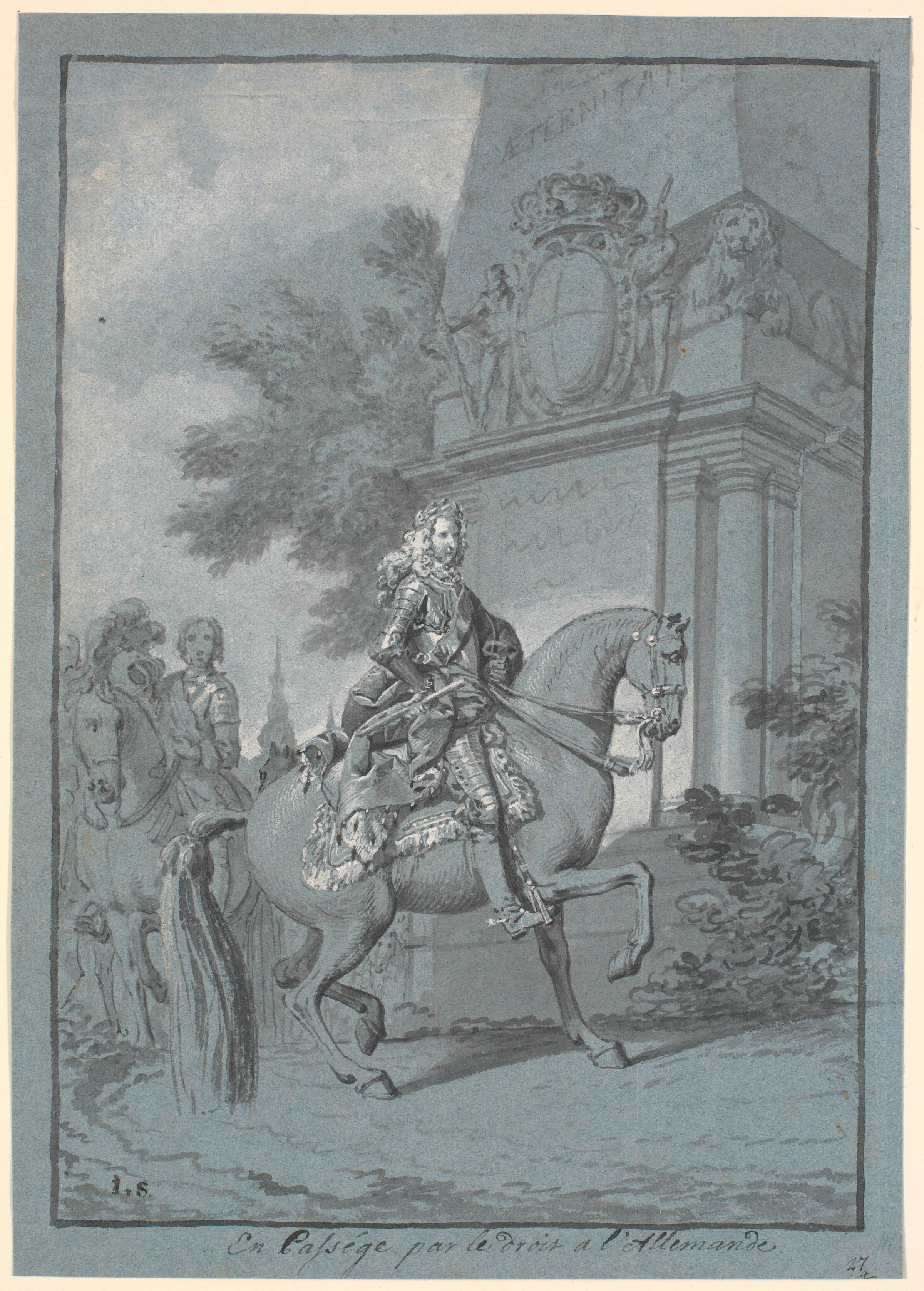 Christian VI til hest, Marcus Tuscher, 1742-1745