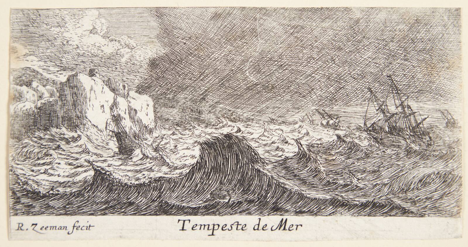 Oprørt hav, Reinier Zeeman, 1650