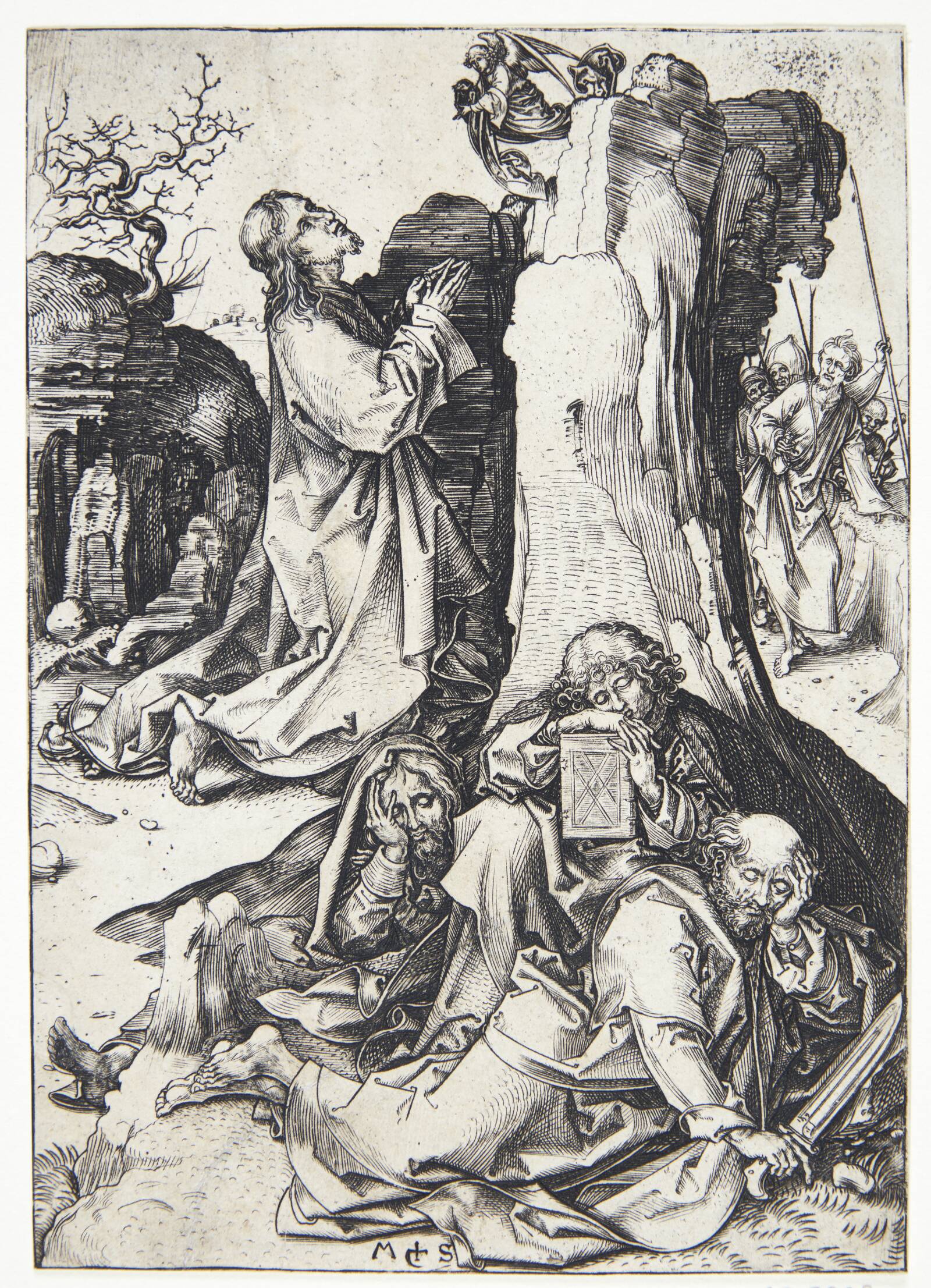 Kristus i Getsemane have, Martin Schongauer, 1430-1491