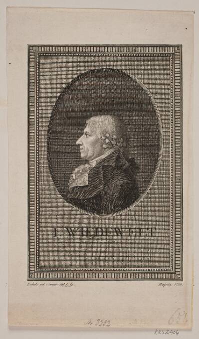 Portræt af J. Wiedewelt