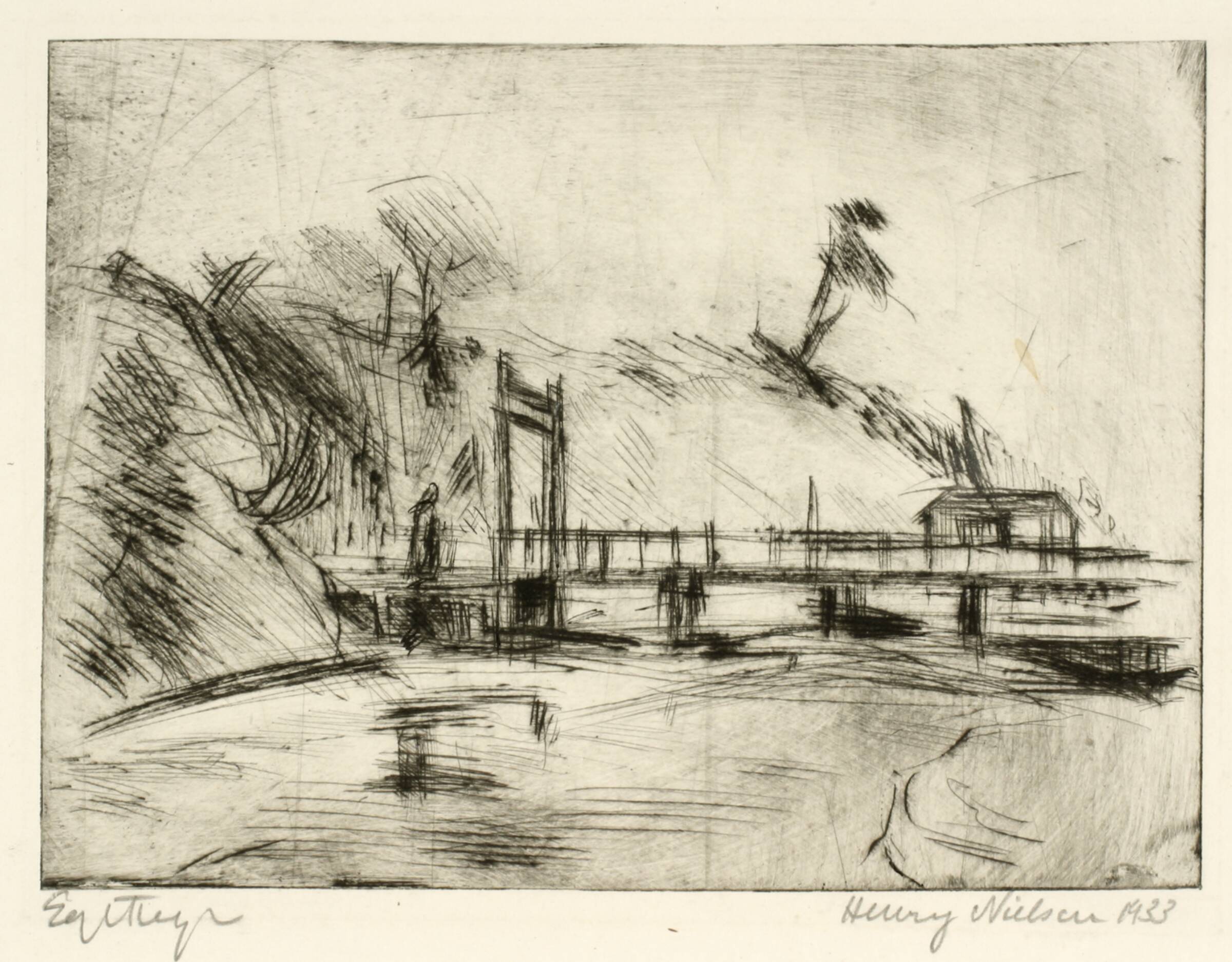 Bro over fæstningsgrav, Henry Nielsen, 1933