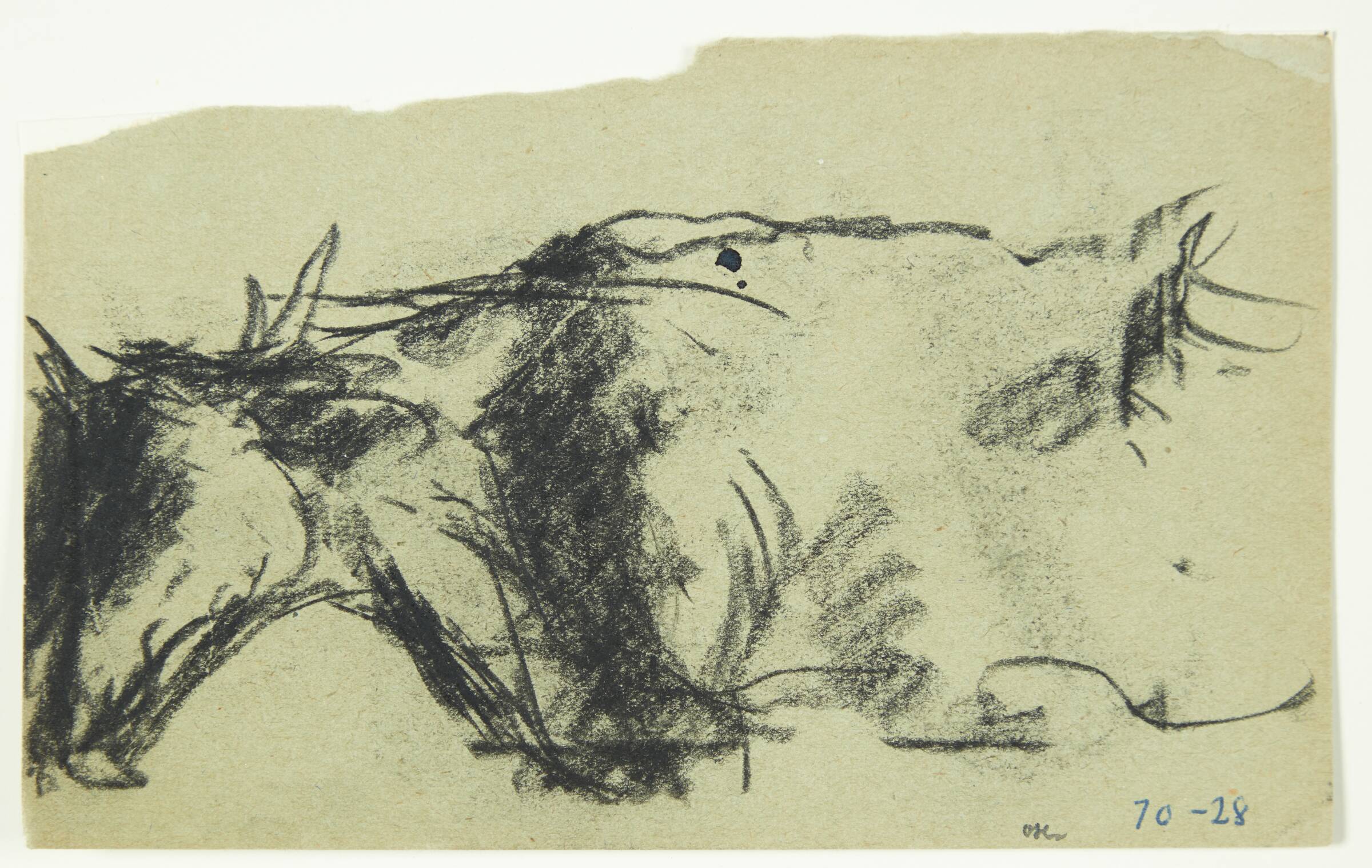 Studie af en ko, Oluf Høst, 1928