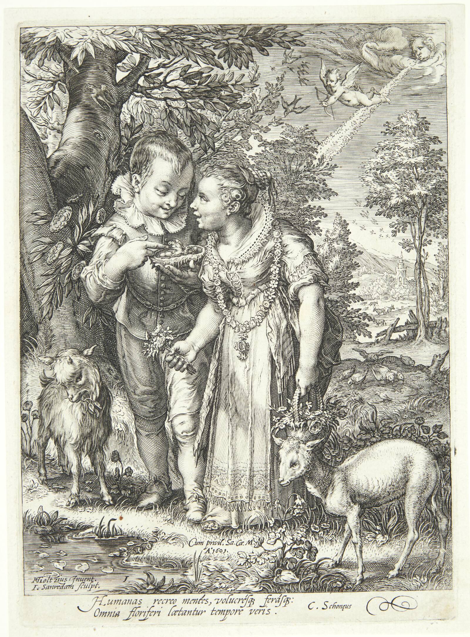 Forår, Jan Saenredam, 1601