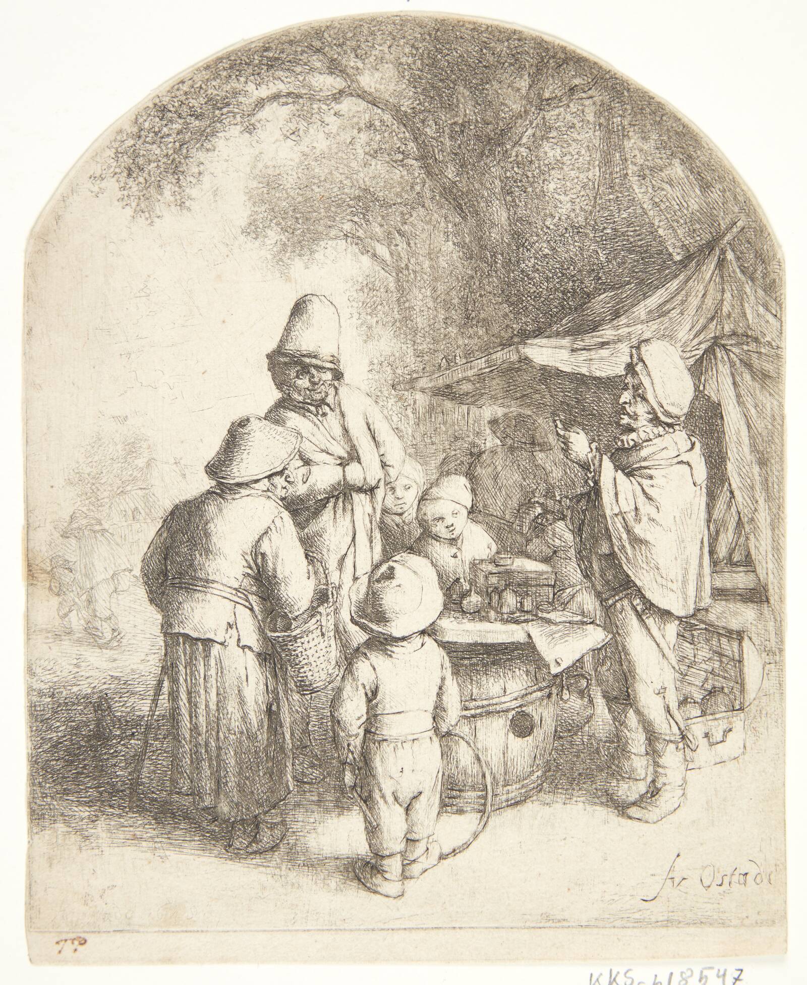 Kvaksalveren, Adriaen van Ostade, 1648