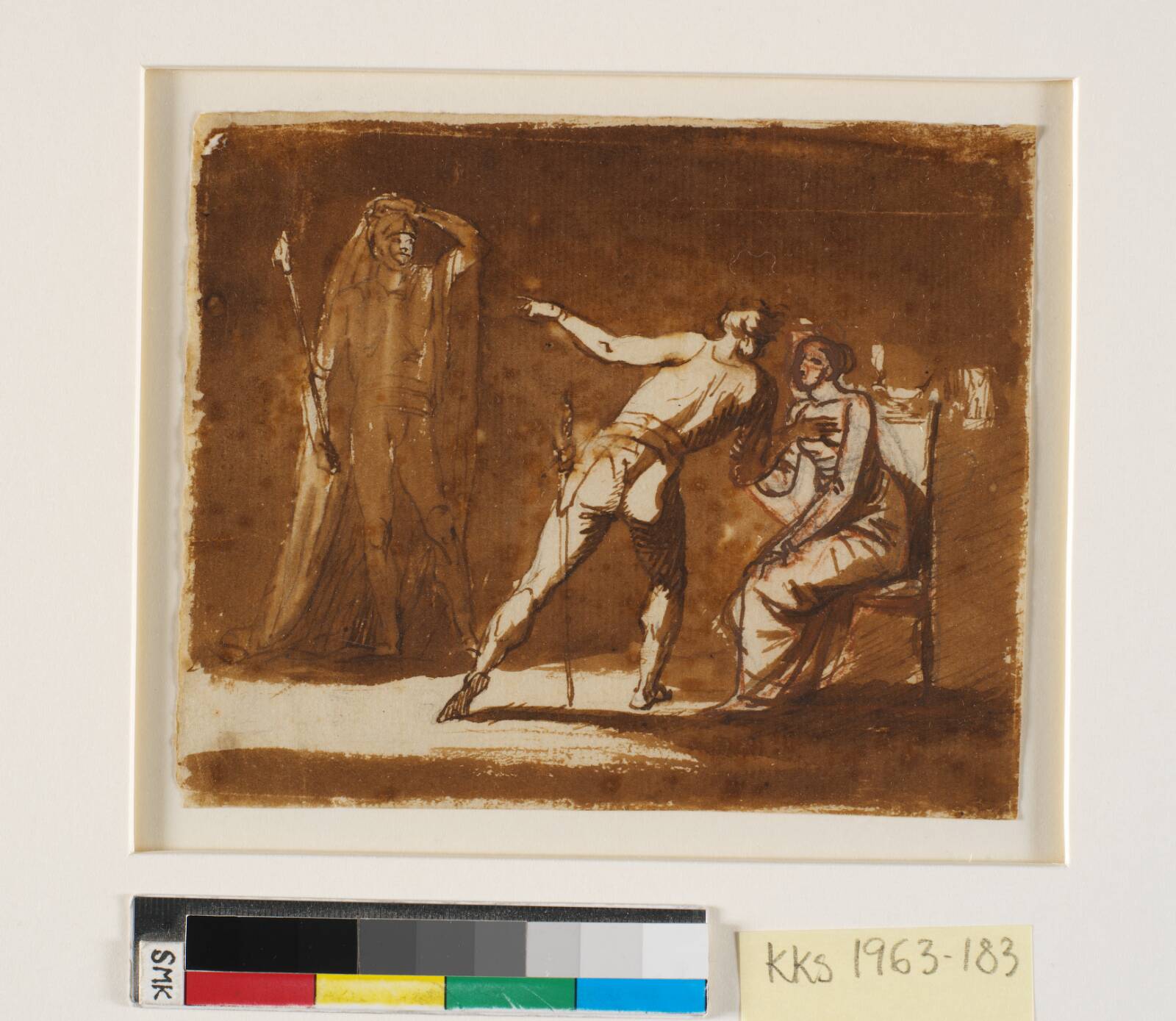 Hamlet hos sin moder, Nicolai Abildgaard, 1776-1779