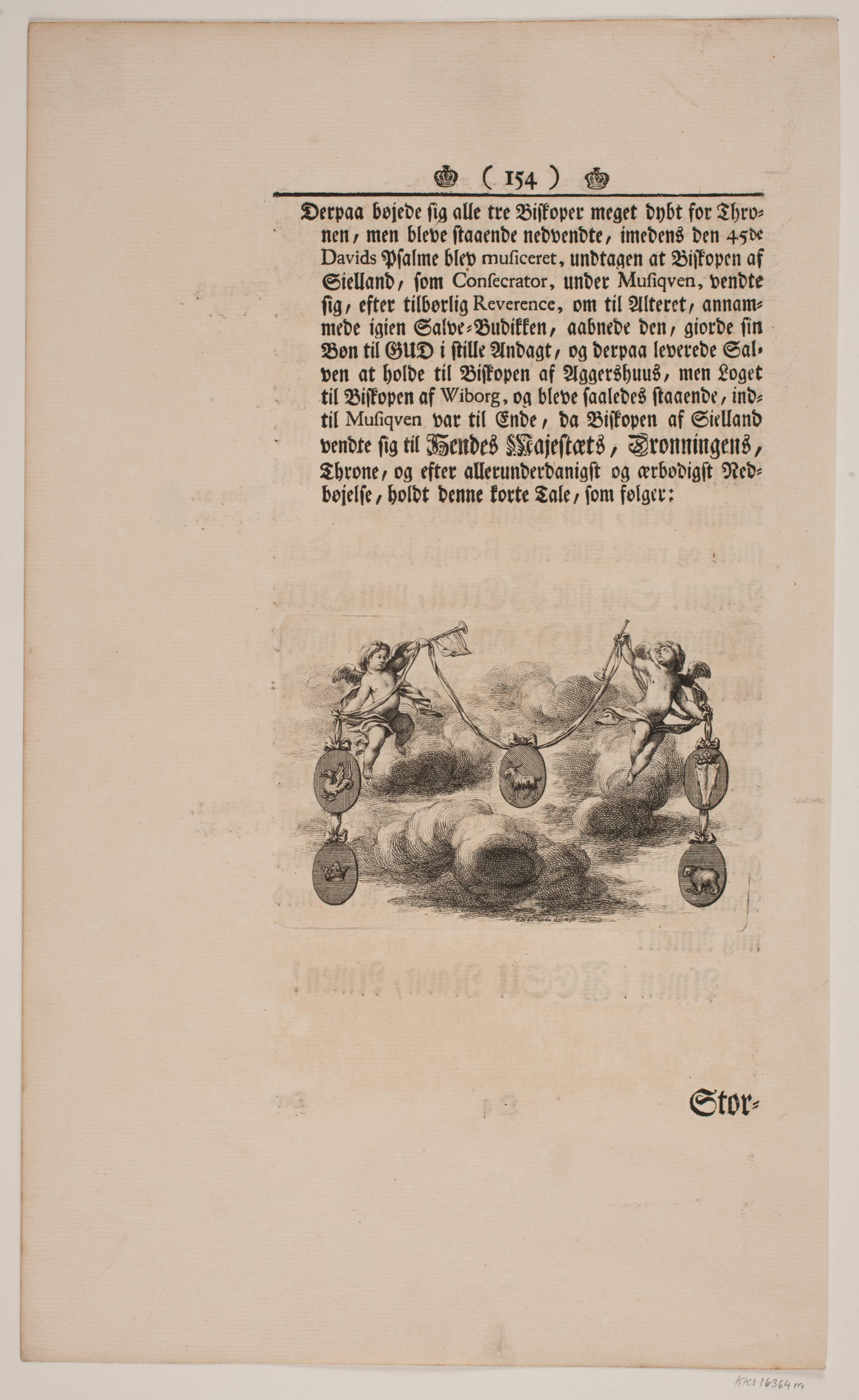 Vignet til Frederik IV's Salvingsakt, Odvardt Helmoldt de Lode, 1749