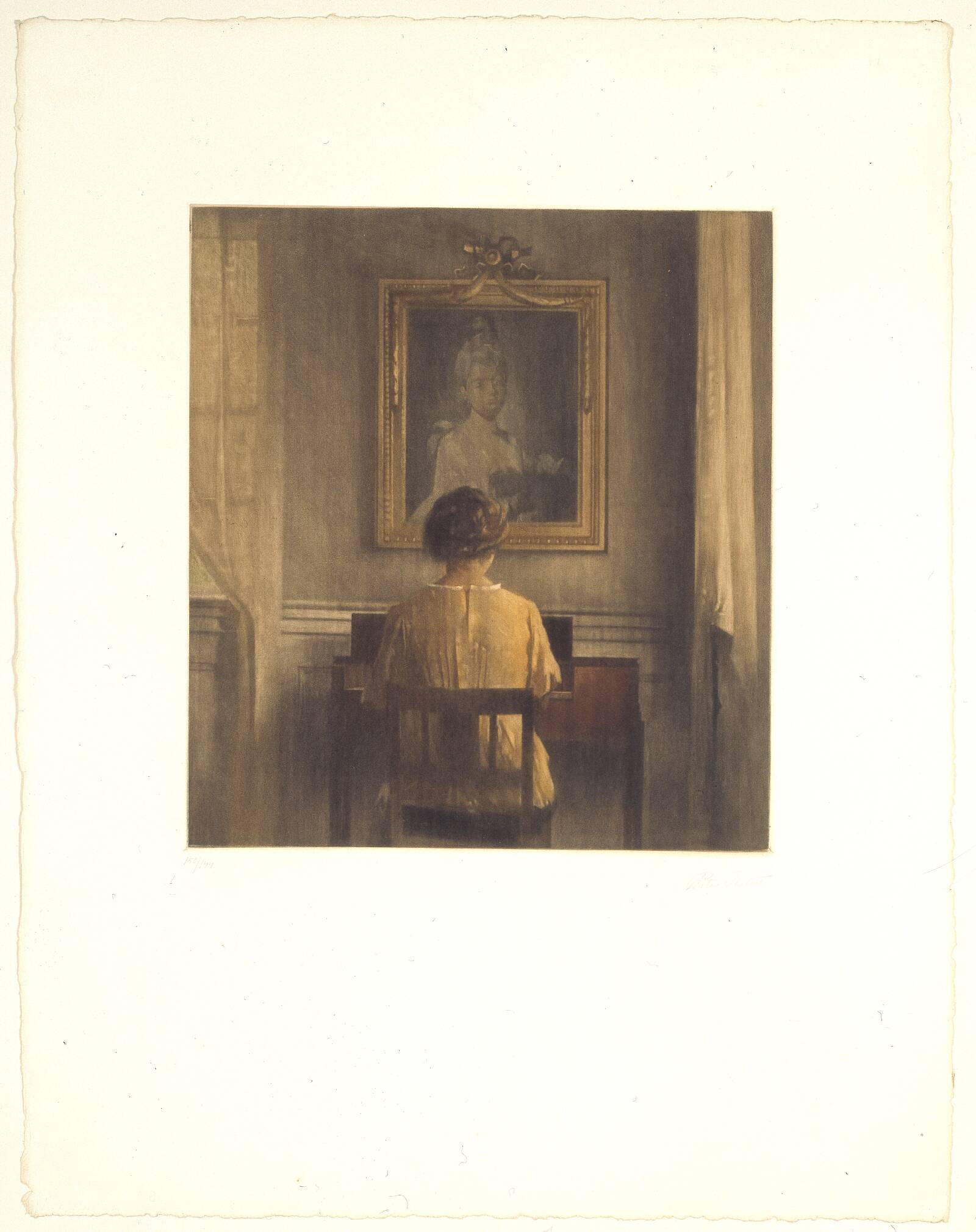 Ved spinettet, Peter Ilsted, 1911