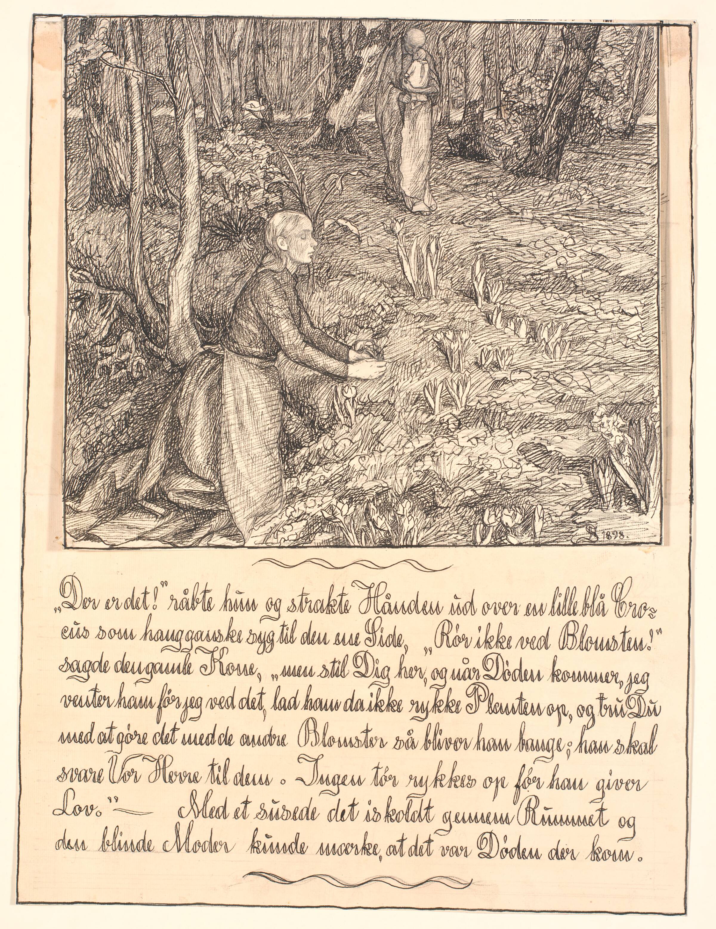 Der er det! råbte hun og strakte Hånden ud..., Fritz Syberg, 1898