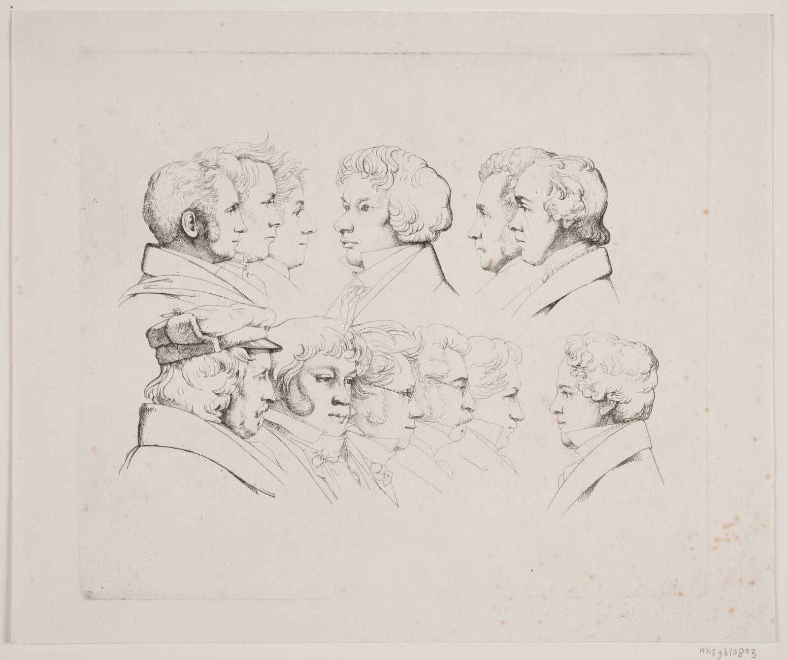 12 portrætter (Rom 1825), Ernst Meyer, 1825