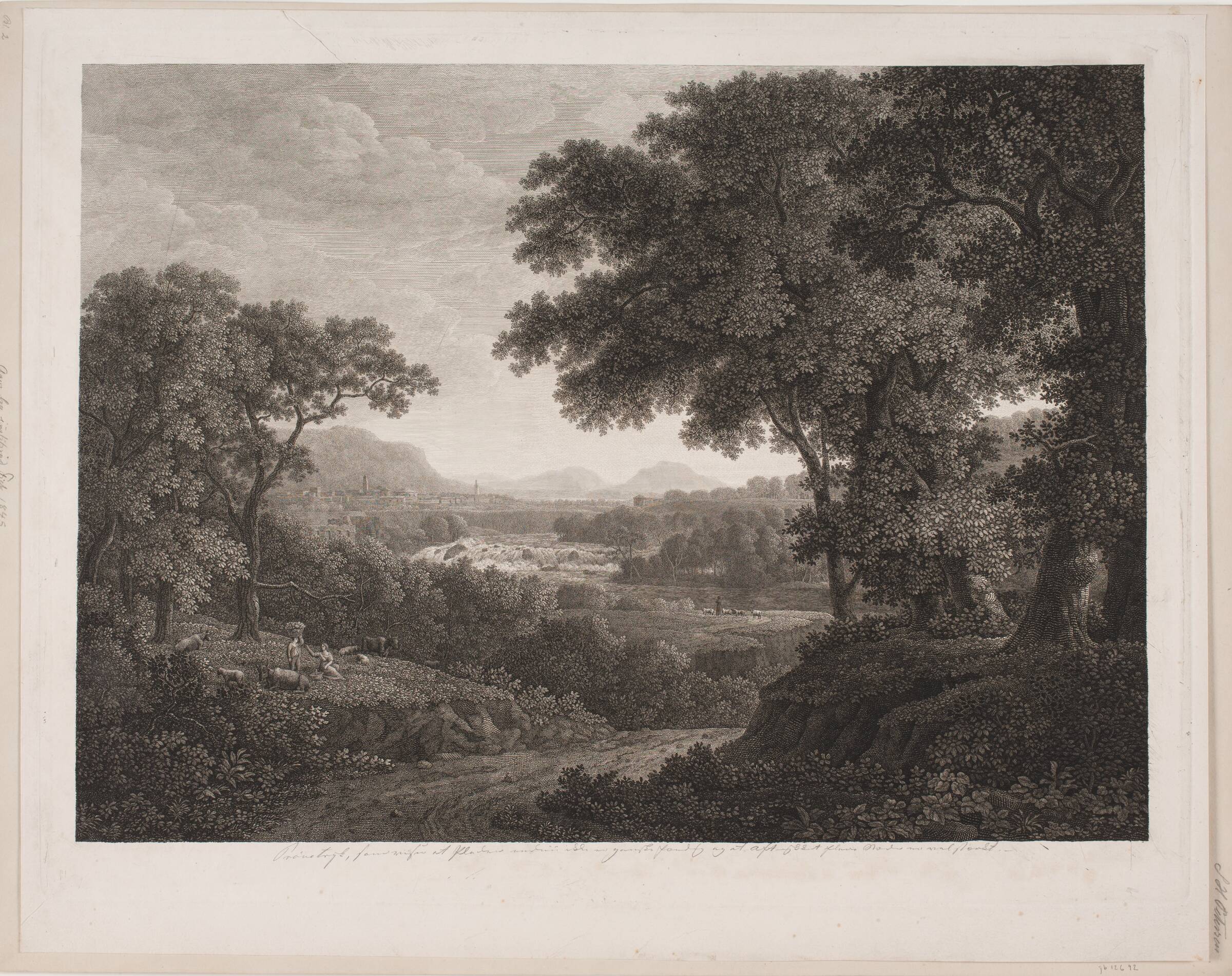 Le Soir des Bergers, Søren Henrik Petersen, 1828