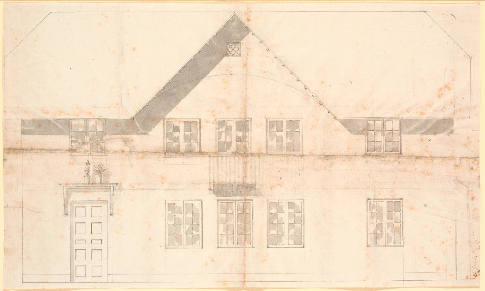 Spurveskjuls facade, Nicolai Abildgaard, 1743-1809