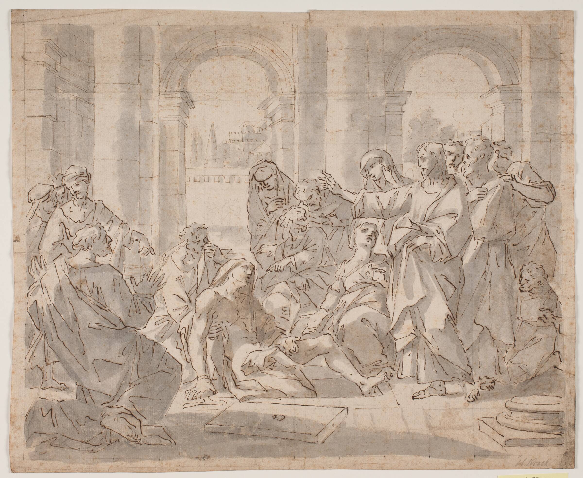 Lazarus' opvækkelse, Hendrik Krock, 1671-1738