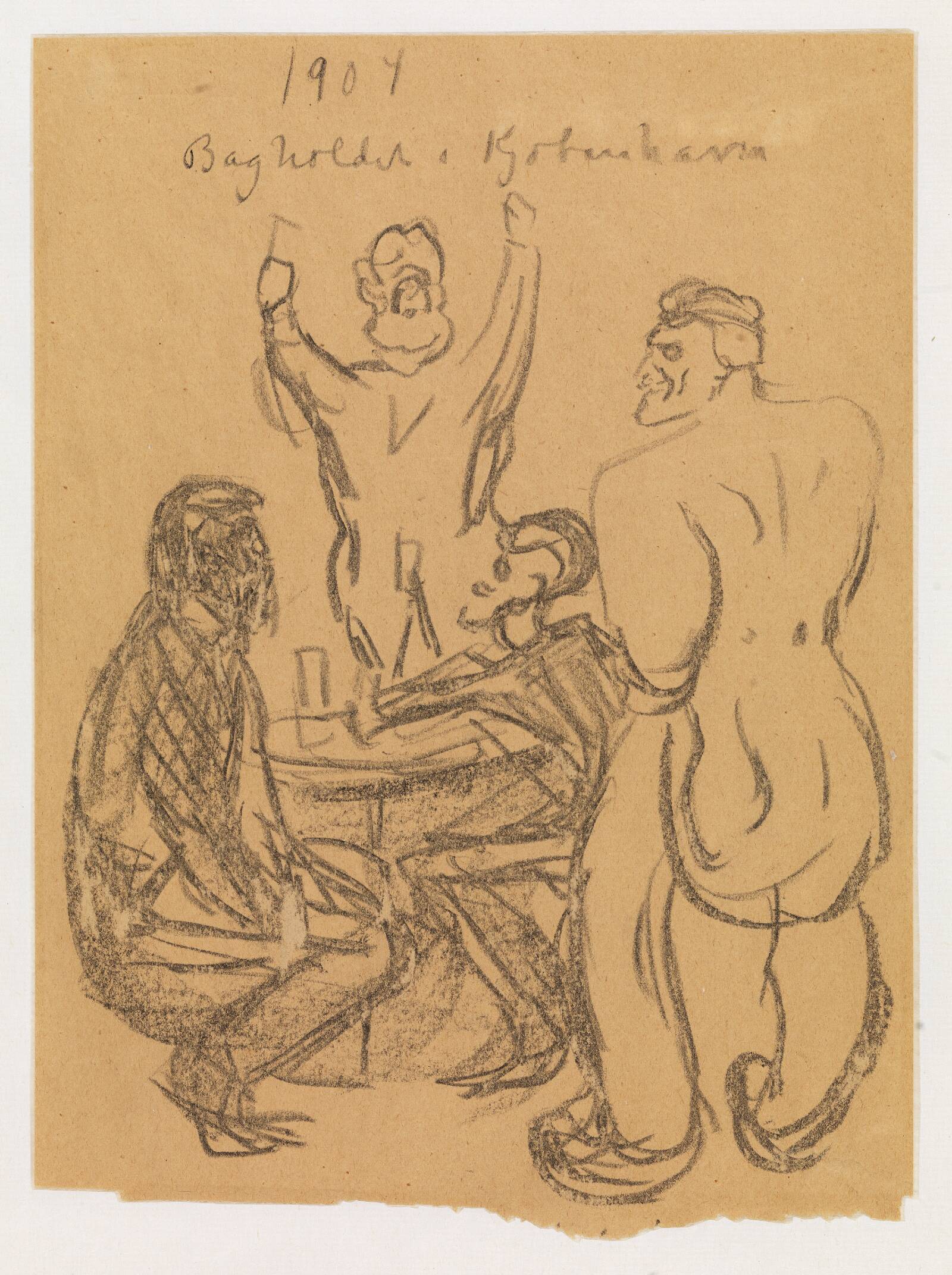 Bagholdet i København, Edvard Munch, 1909-1910