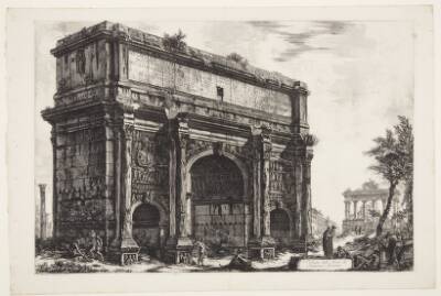 Septimus Severus' triumfbue; Saturn-templet i det fjerne