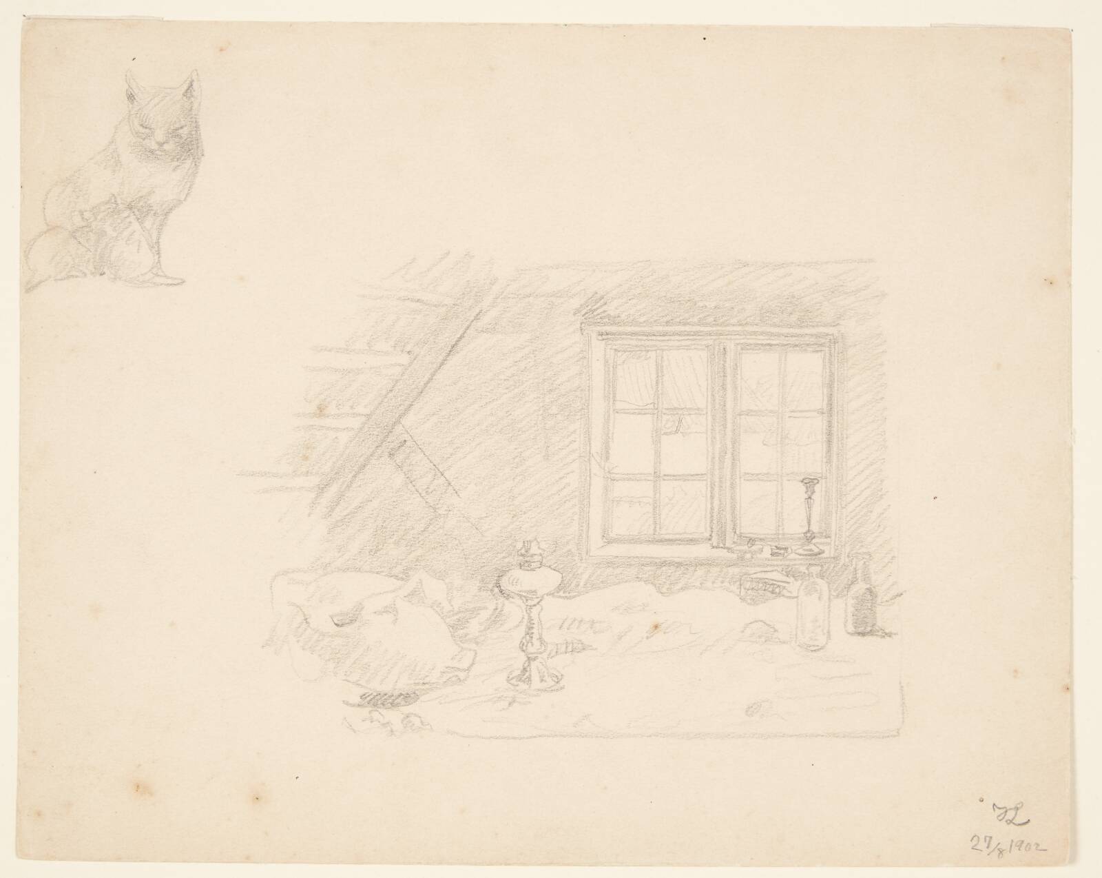 På loftet, Johannes Larsen, 1902