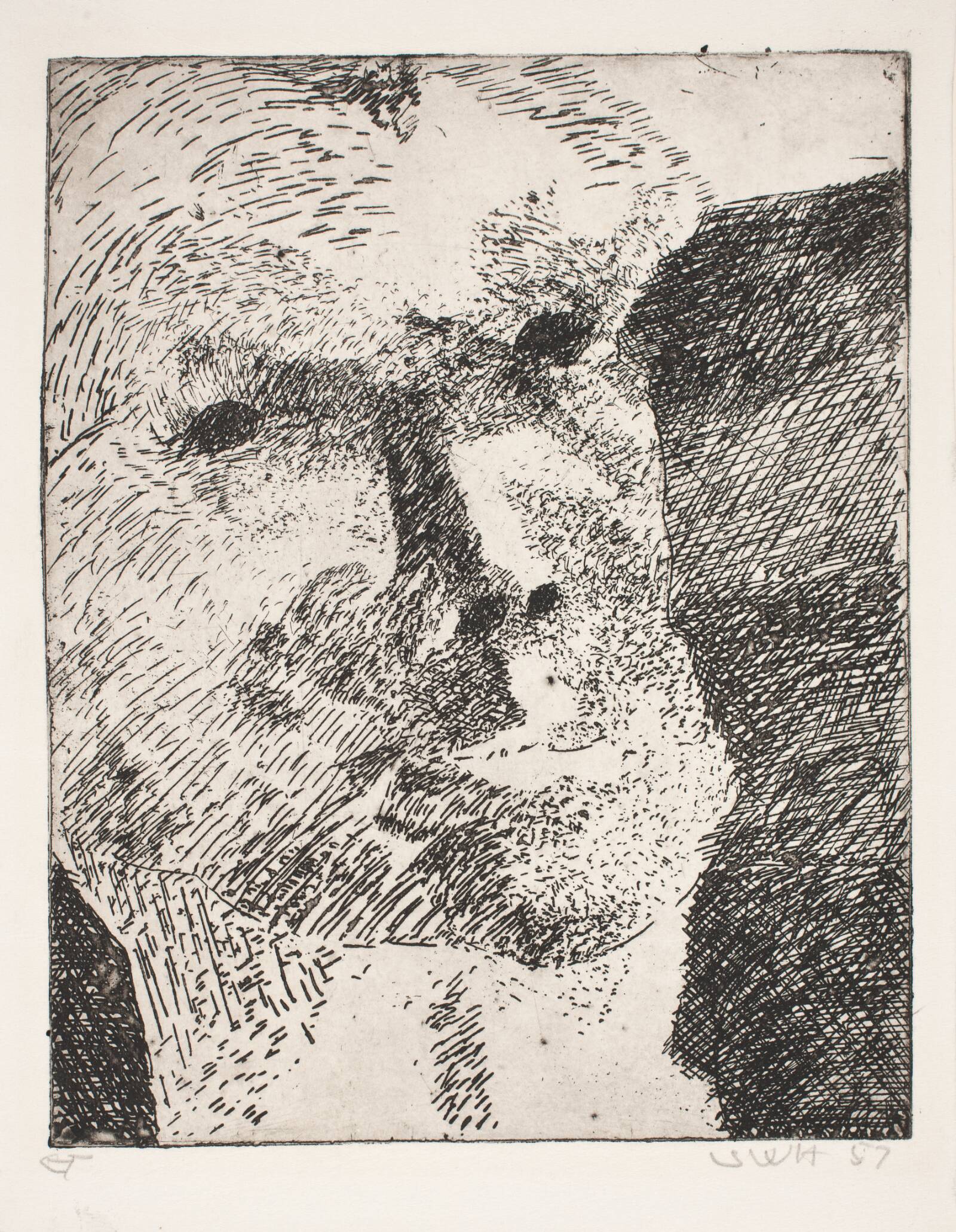 Portræt, Svend Wiig Hansen, 1957