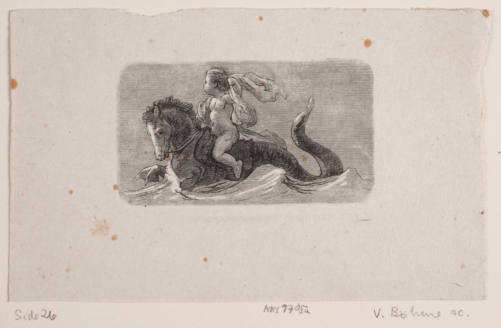 Vignet til "I stormen", Waldemar Bøhme, 1878