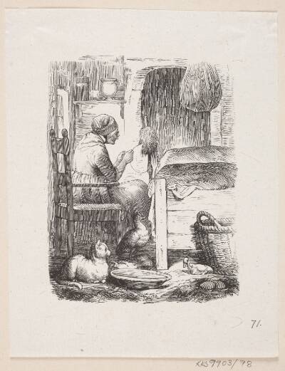 Illustration til "Den grimme Ælling" i H.C. Andersen, "Eventyr og Historier", Bind 1