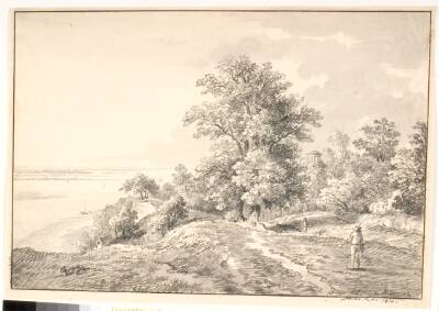 Park med lille tempel ved Elben. Buxtehude