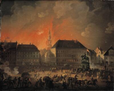 Den rædsomste Nat: Kongens Nytorv under bombardementet natten mellem 4. og 5. september 1807