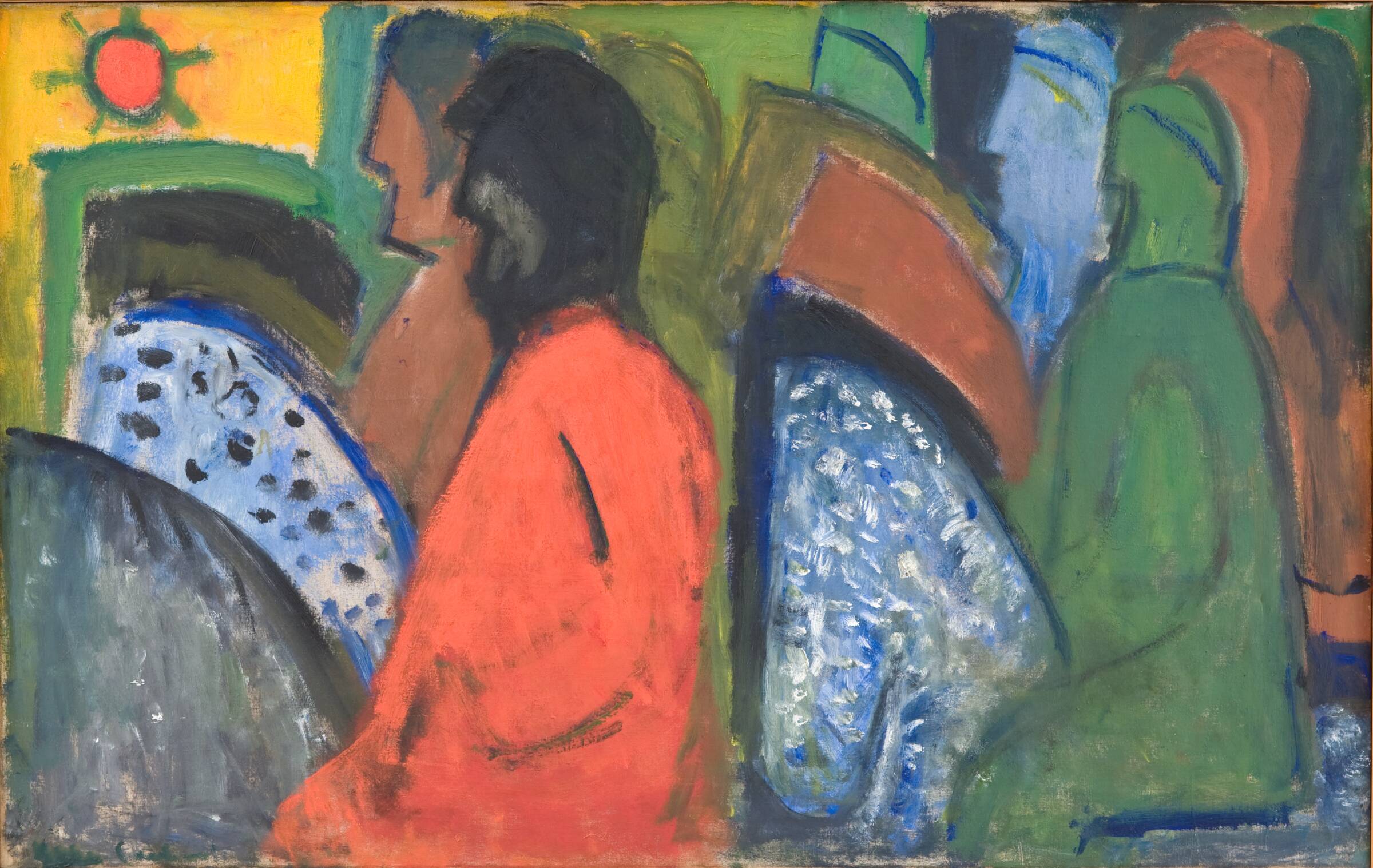 Ryttere I, Ebba Carstensen, 1964