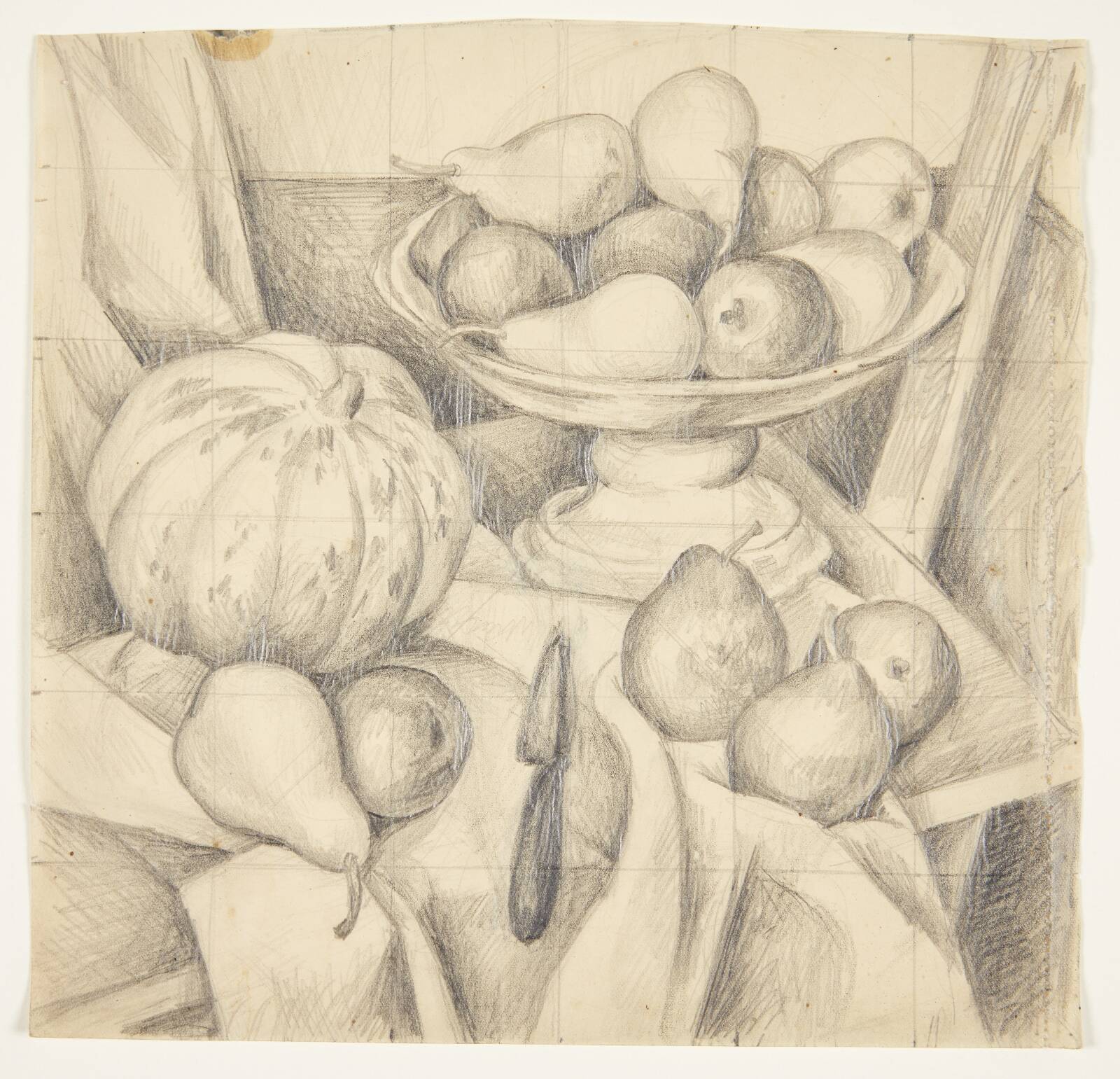 Opstilling. Melon og pærer, Ellen Fischer, 1922