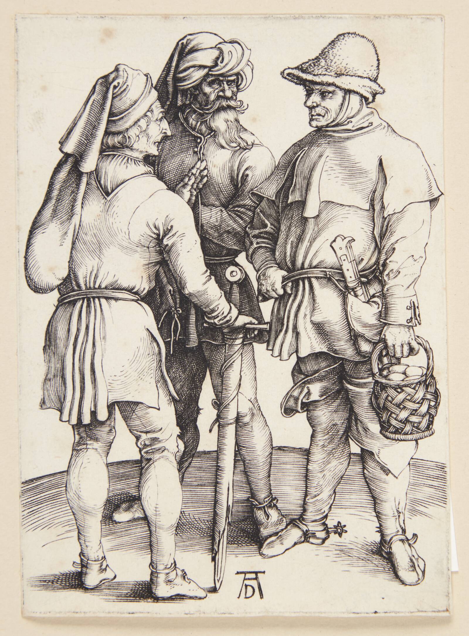 De tre bønder, Albrecht Dürer, 1495-1498