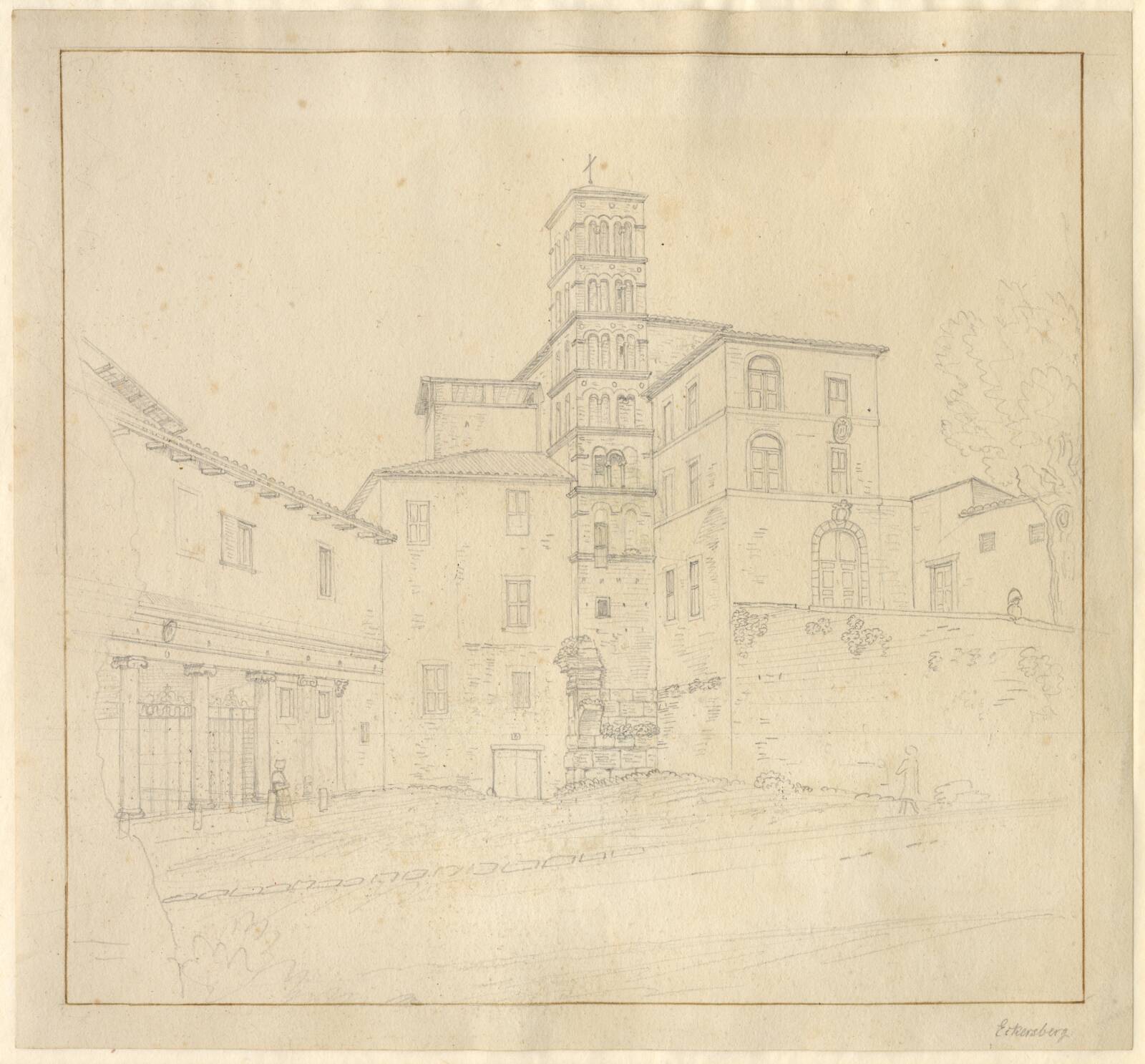 SS Giovanni e Paolo, Rom, C.W. Eckersberg, 1813-1816