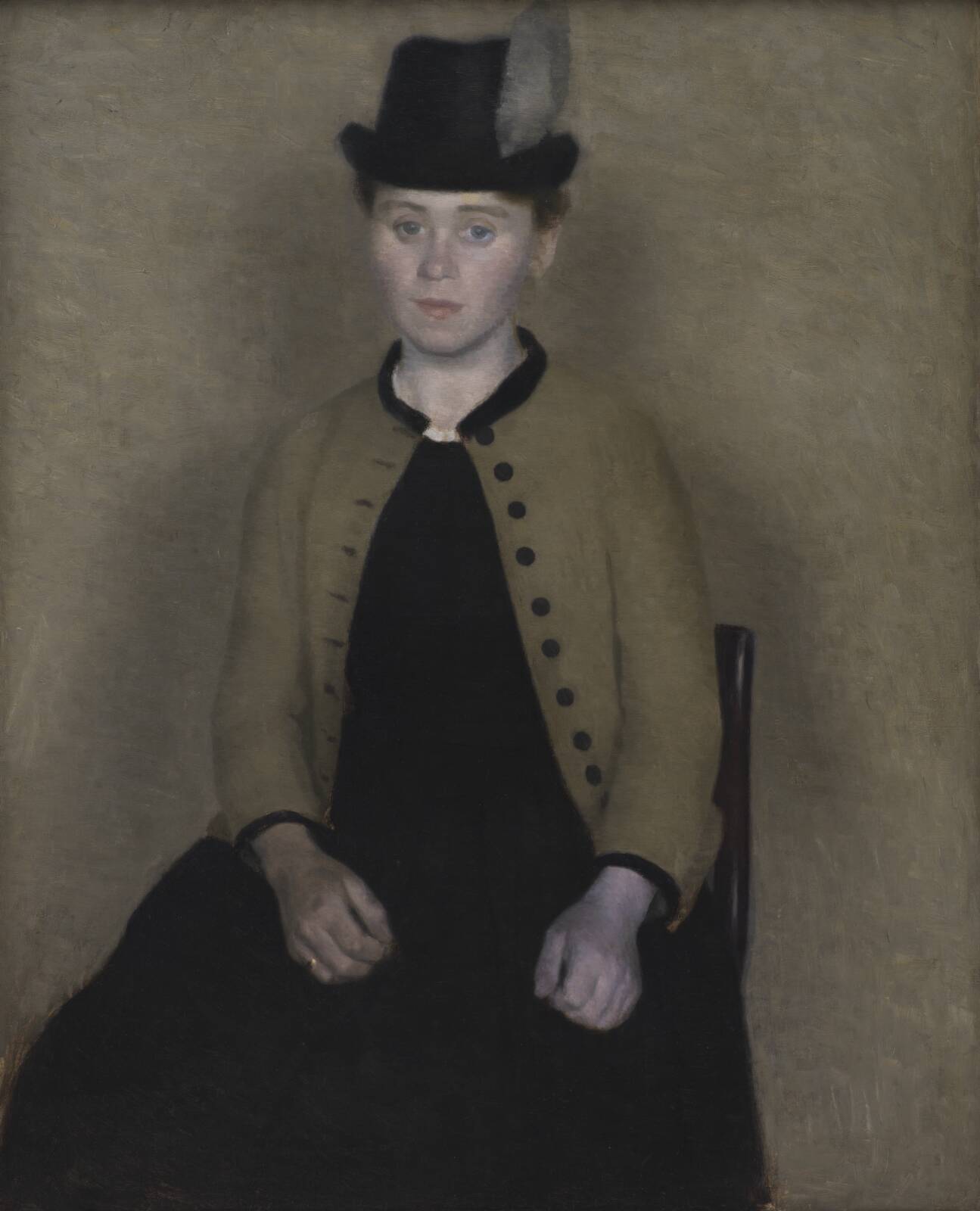 Ida Ilsted, later the Artist's Wife, by Vilhelm Hammershøi, 1890