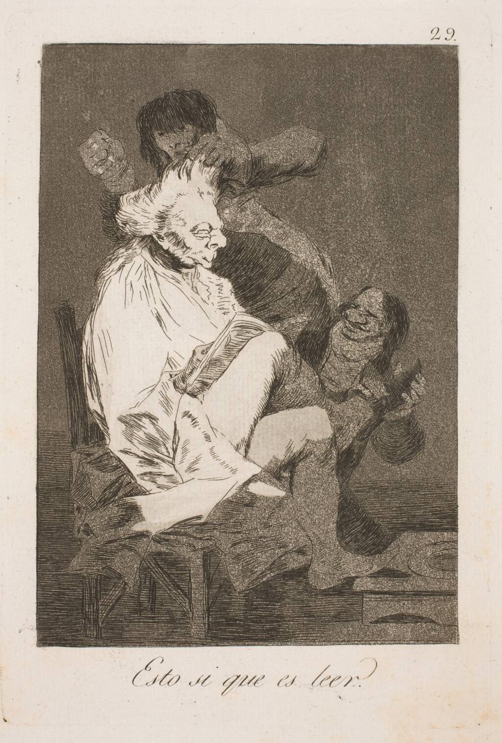 Dette kaldes at læse, Francisco de Goya, 1797-1798