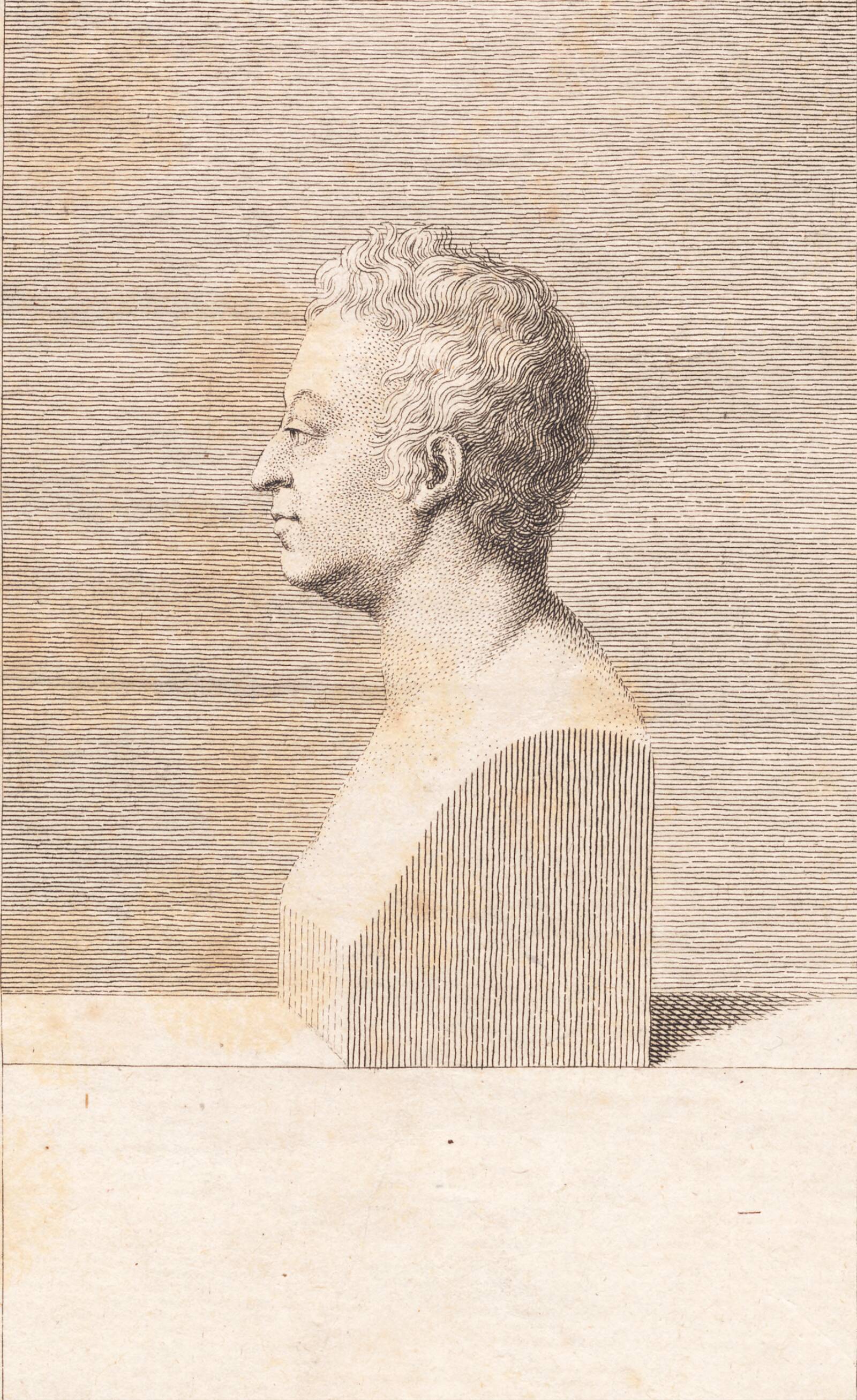 En mandsbuste, J.F. Clemens, 1748-1831