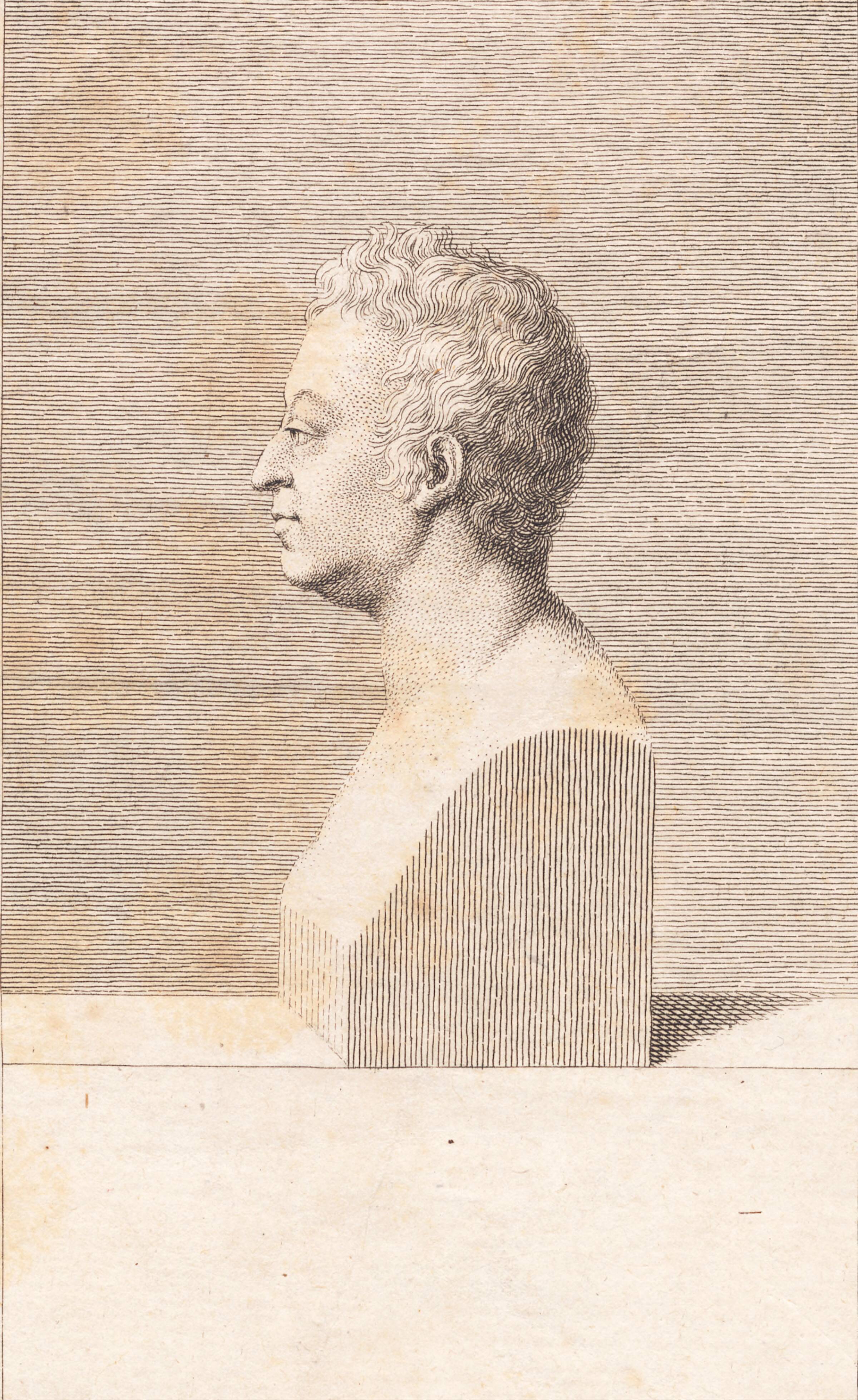 En mandsbuste, J.F. Clemens, 1748-1831