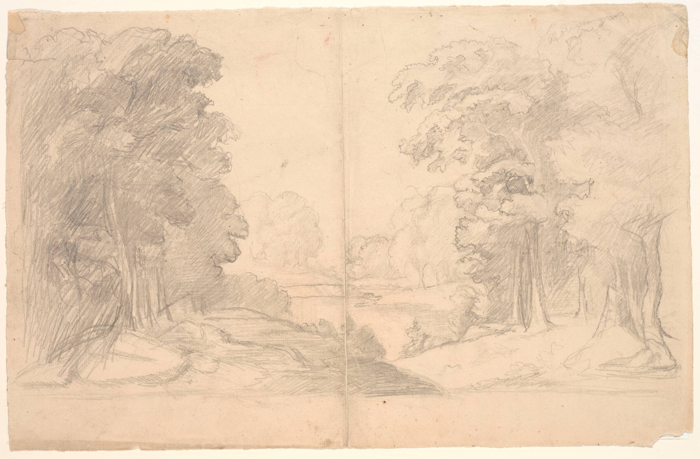 Landskab med træer, Poul S. Christiansen, 1855-1933