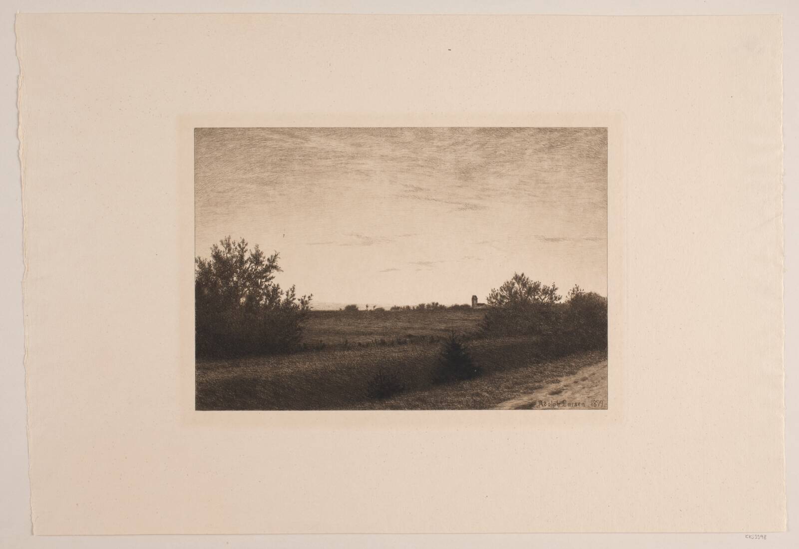 Sommeraften ved Rødovre, Adolph Larsen, 1899