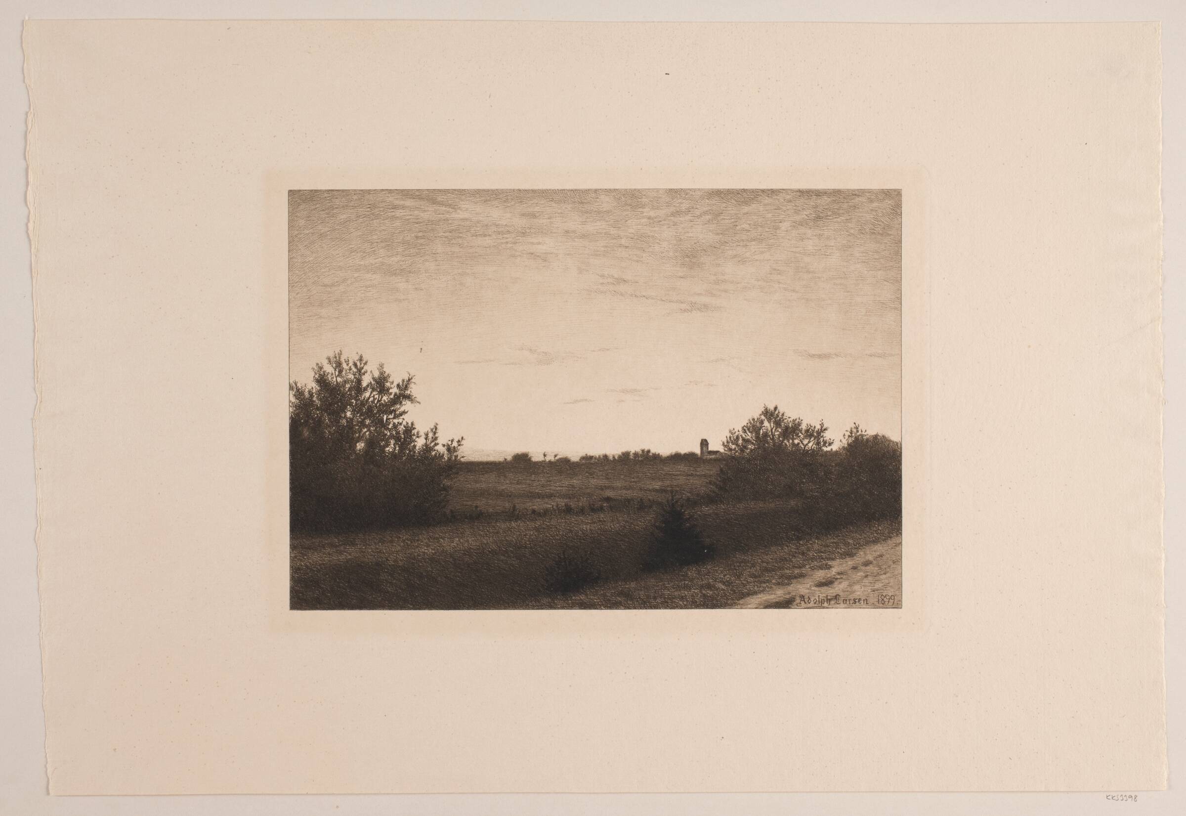 Sommeraften ved Rødovre, Adolph Larsen, 1899