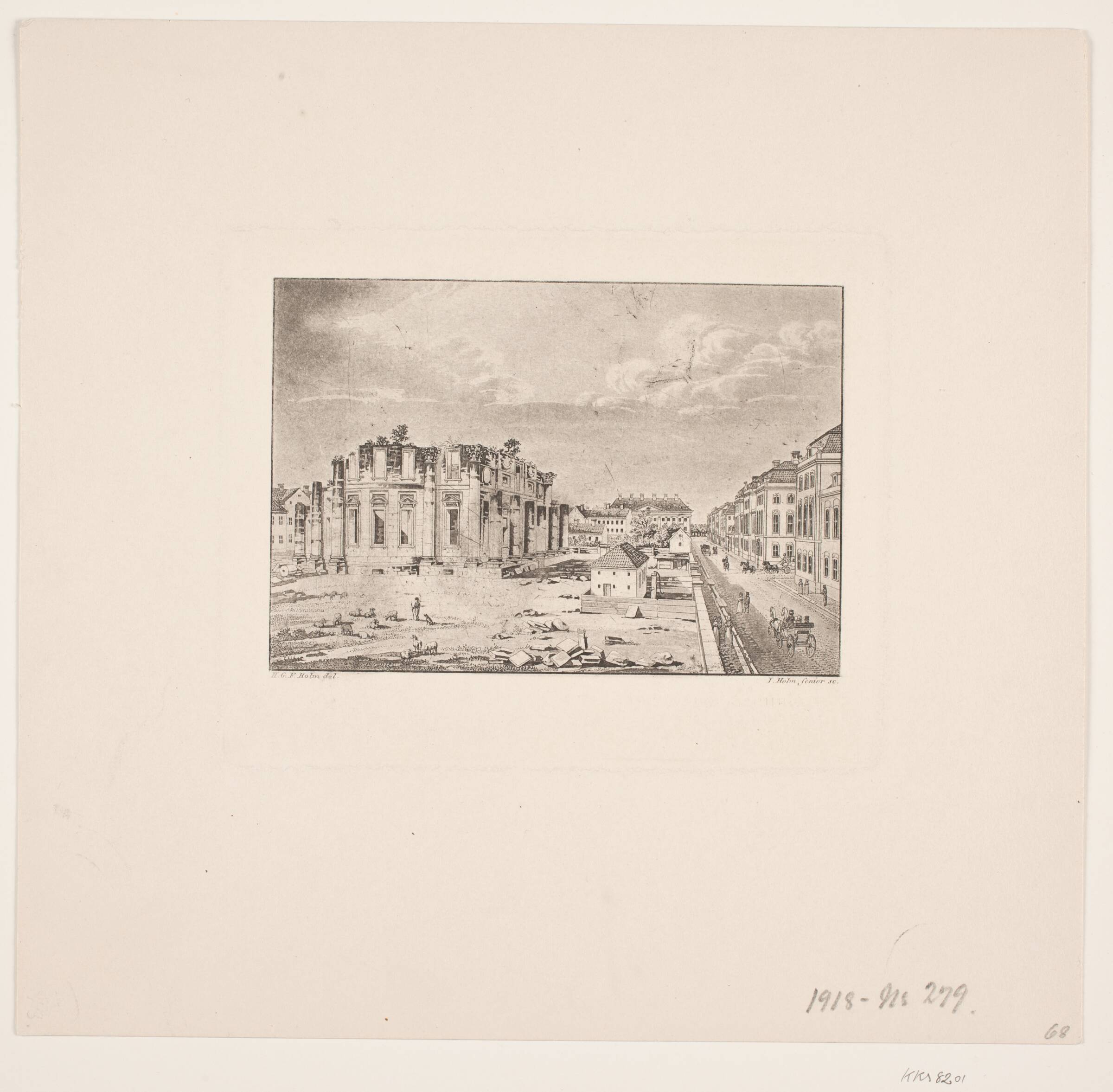 Marmorkirken, Jens Holm, 1776-1858