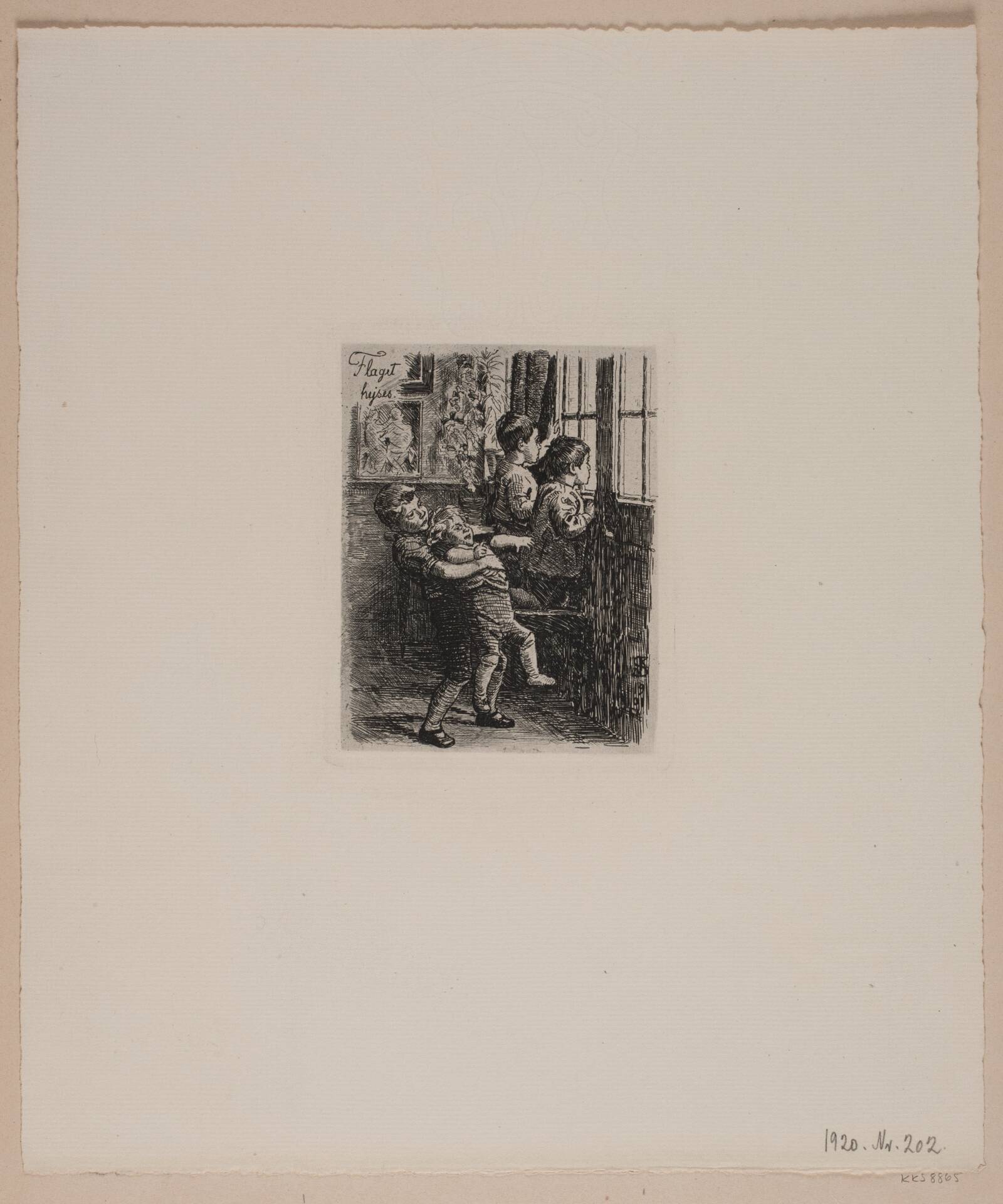 Flaget hejses, Niels Skovgaard, 1901