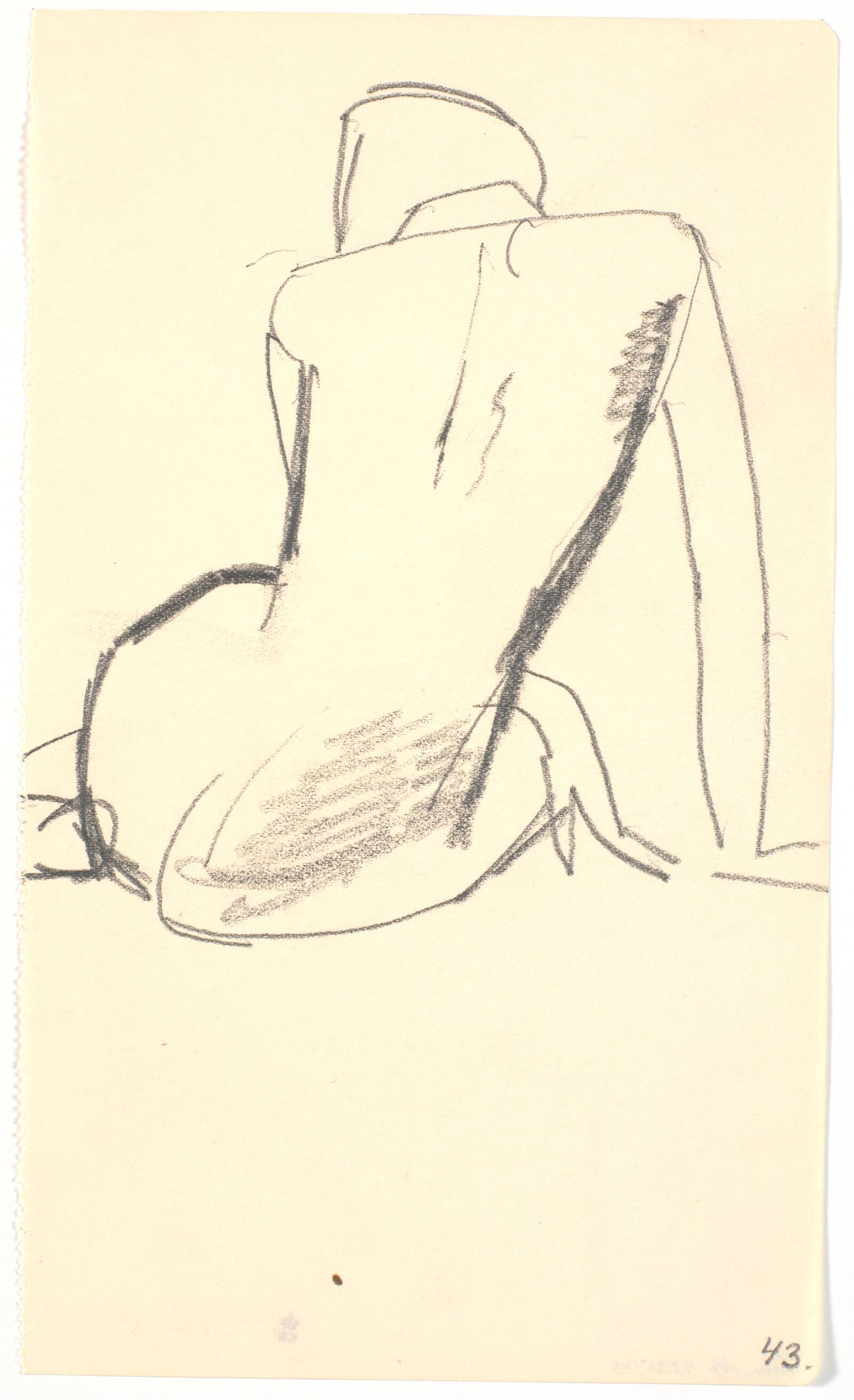 Siddende model, Isakson, Karl, 1914-1915