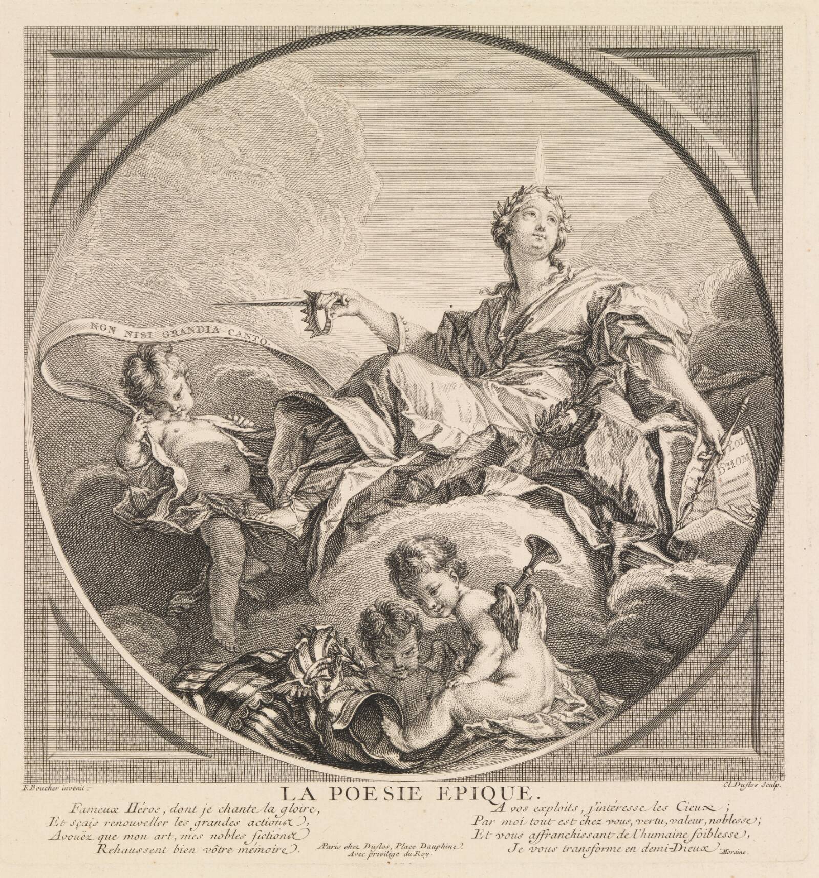 Den episke poesi, Claude-Augustin Duflos, 1750-1759