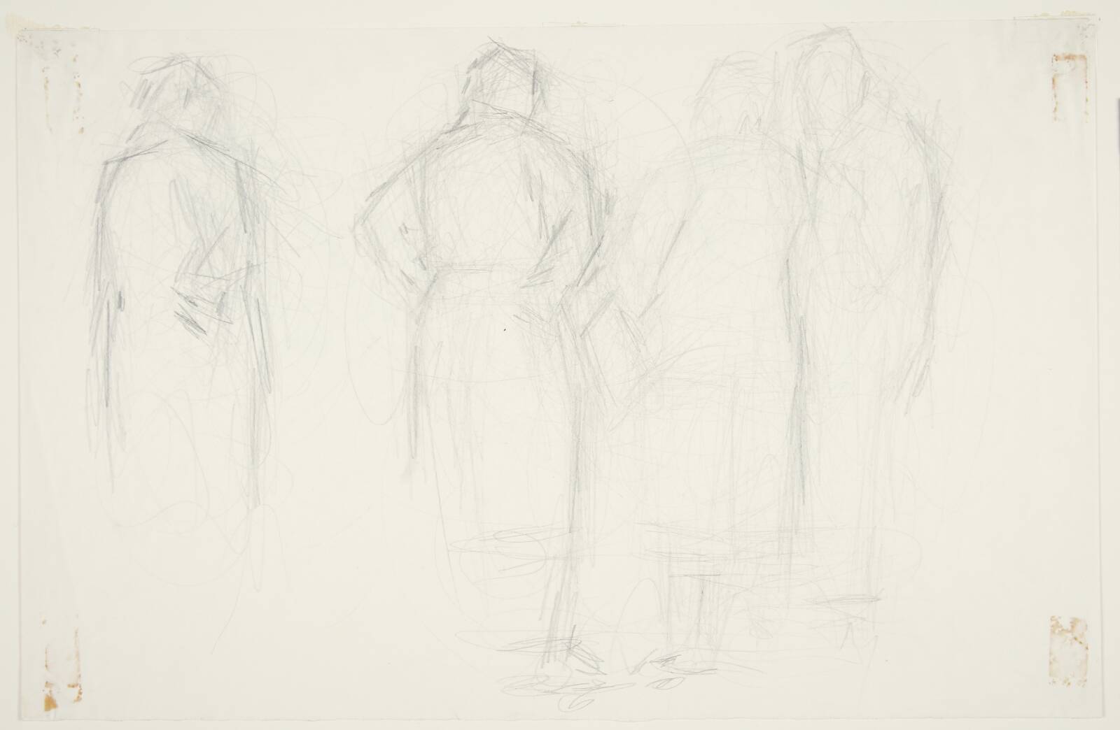 Fire studiefigurer. Fire stående kvinder, Agnete Madsen, 1938-1997