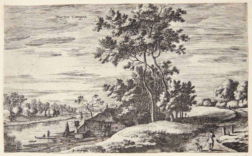 Flodlandskab ved Kampen, Roelant Roghman, 1627-1692