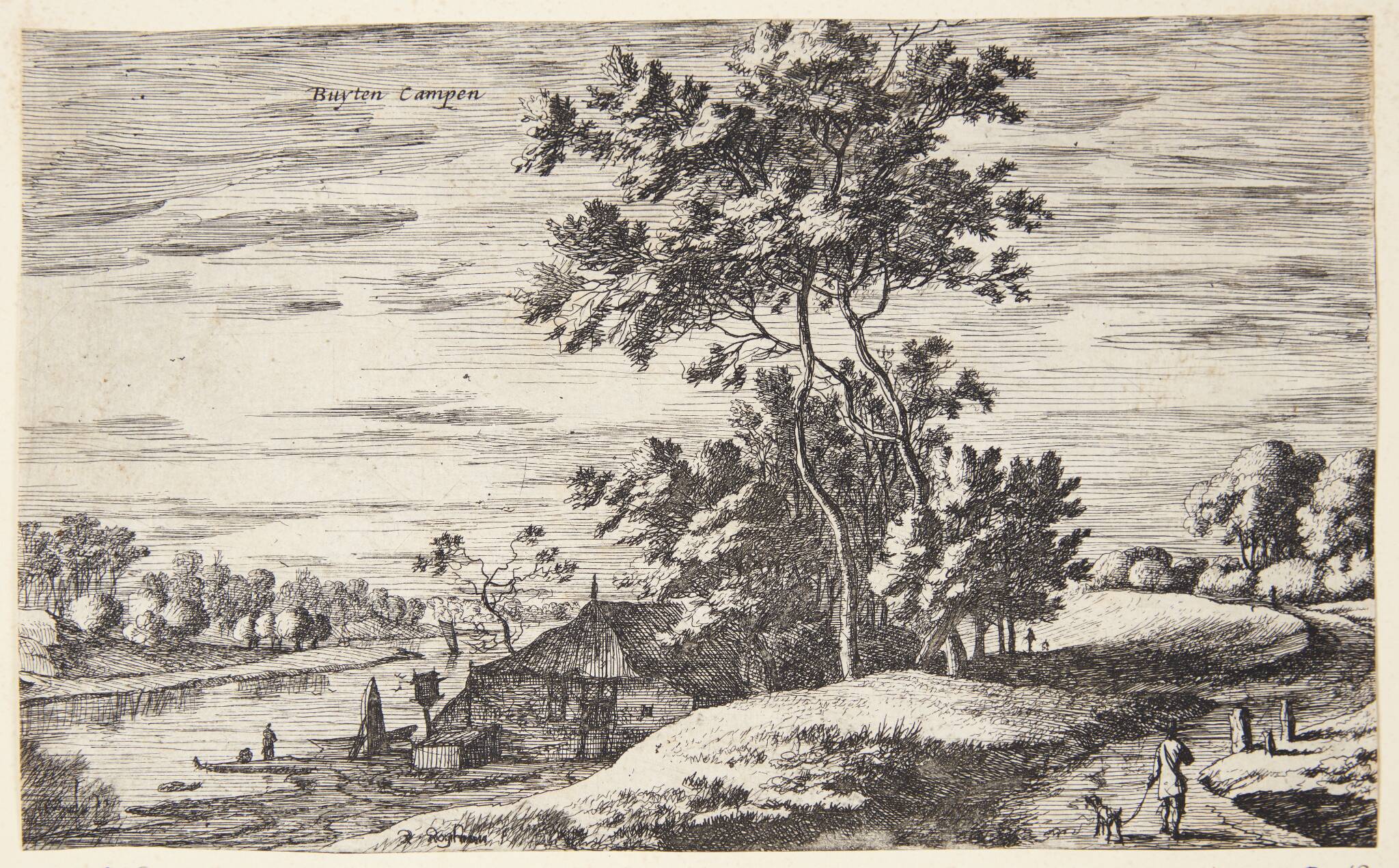 Flodlandskab ved Kampen