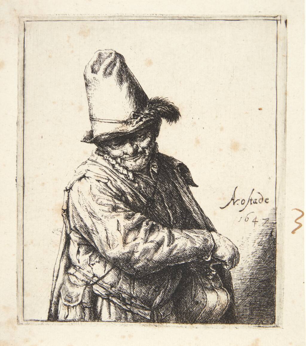 Lirekassemand, Adriaen van Ostade, 1647