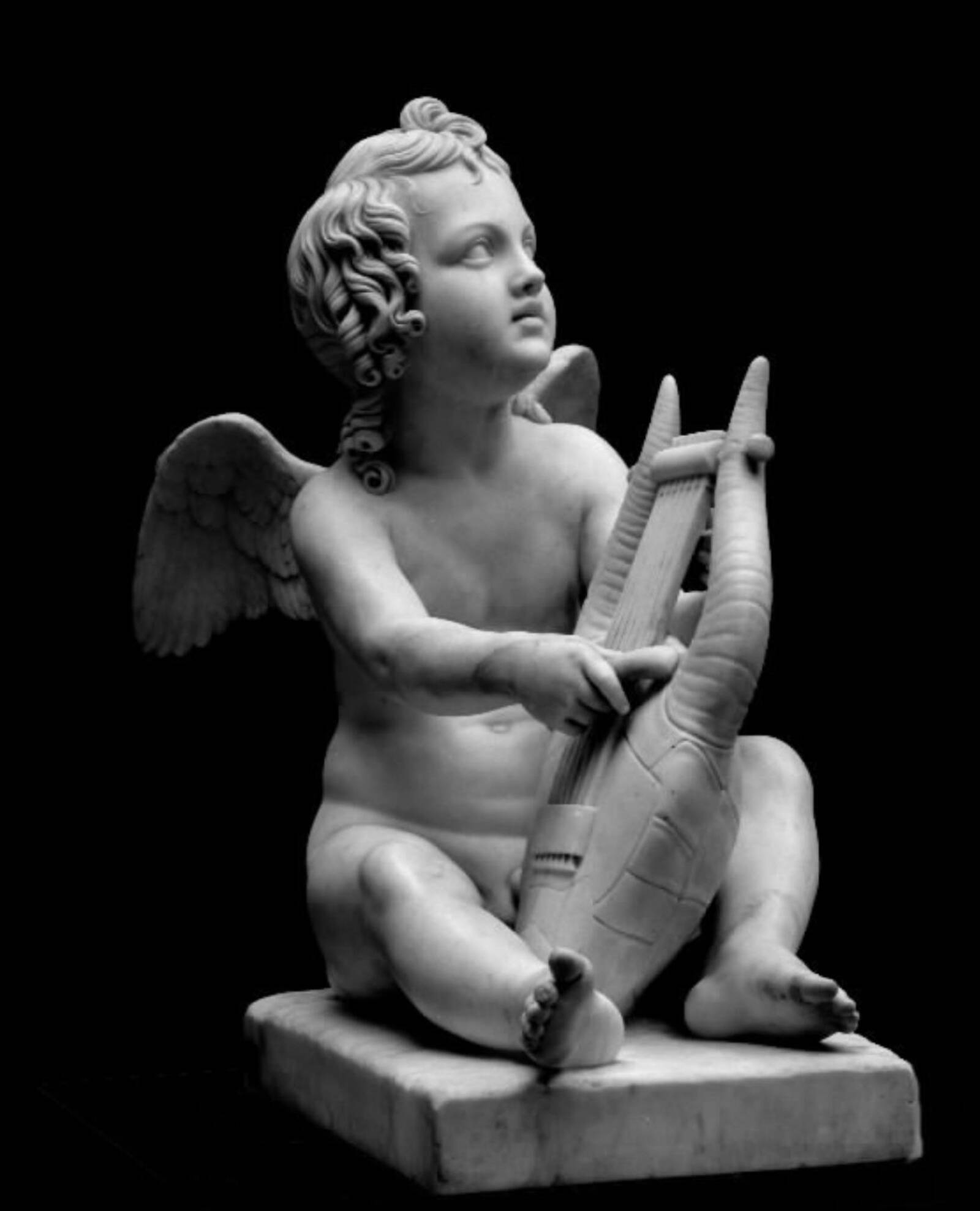 Den lyrespillende Amor, Bertel Thorvaldsen, 1817-1821