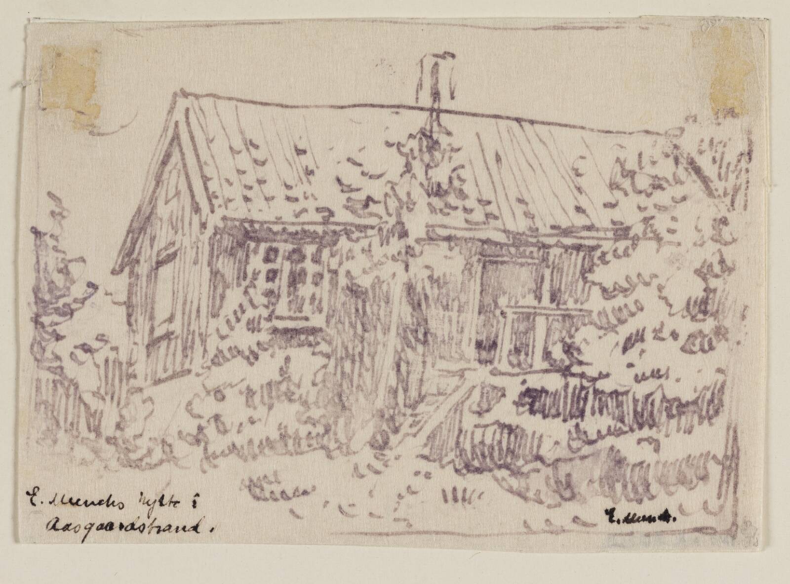 Edvard Munchs hytte i Åsgårdstrand, Edvard Munch, 1925-1930