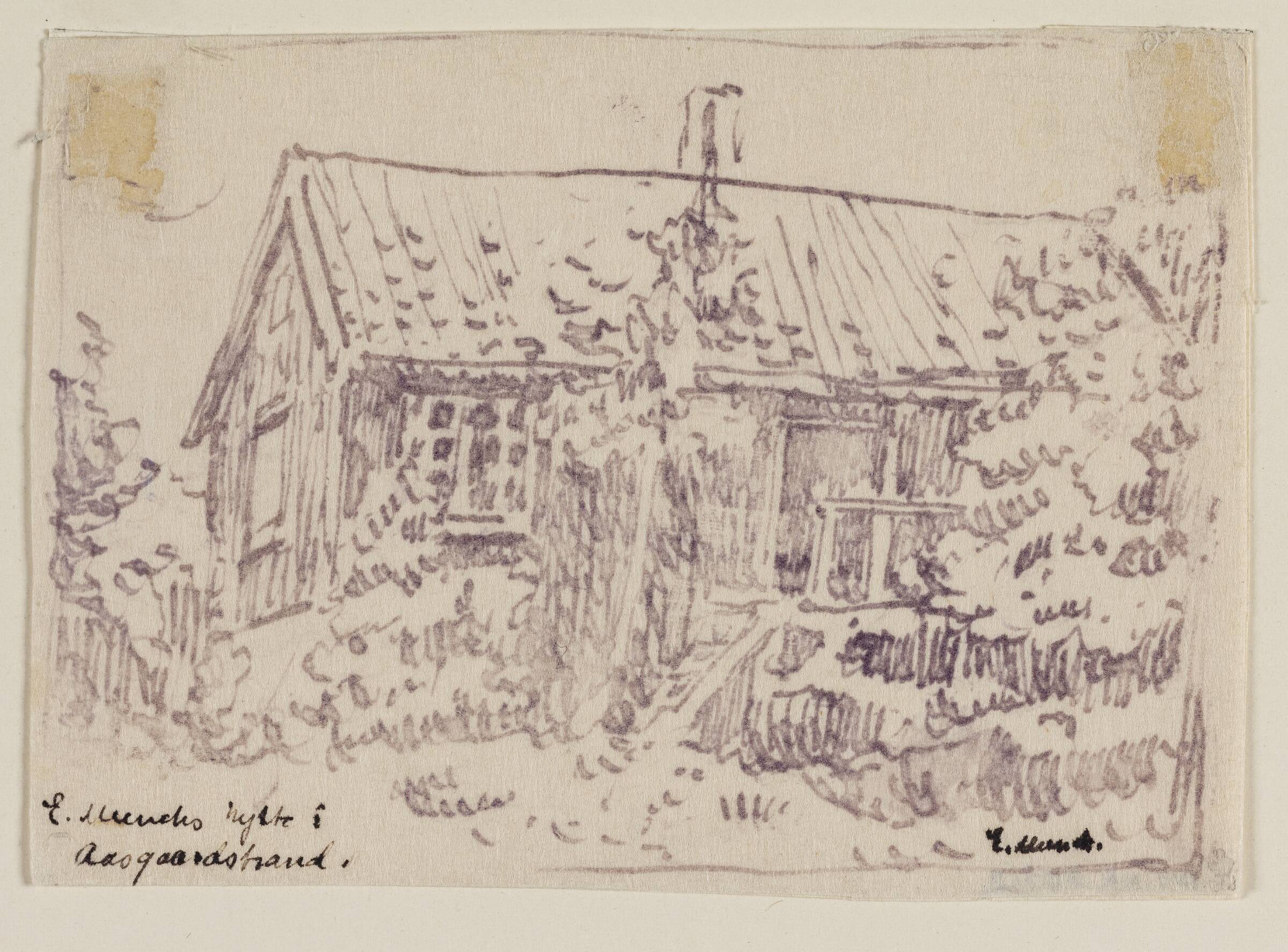 Edvard Munchs hytte i Åsgårdstrand, Edvard Munch, 1925-1930