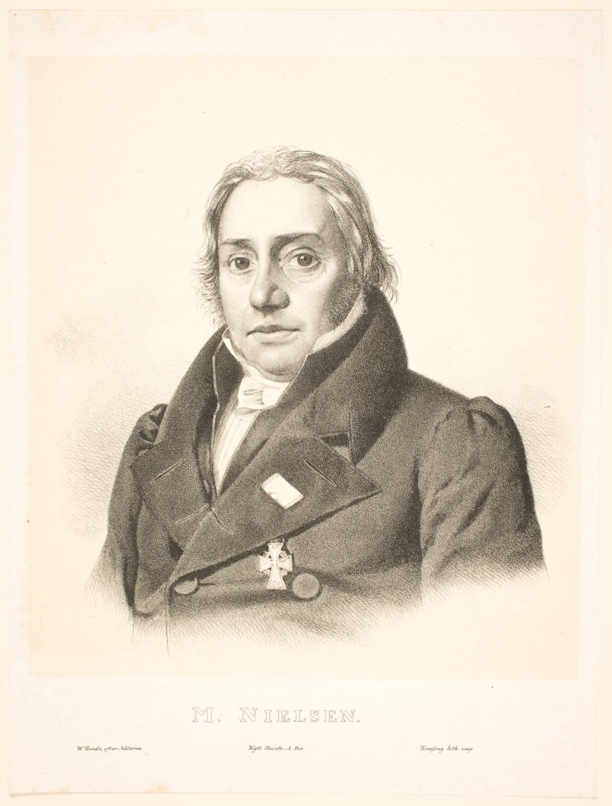 Rektor Michael Nielsen, by Wilhelm Bendz, 1830