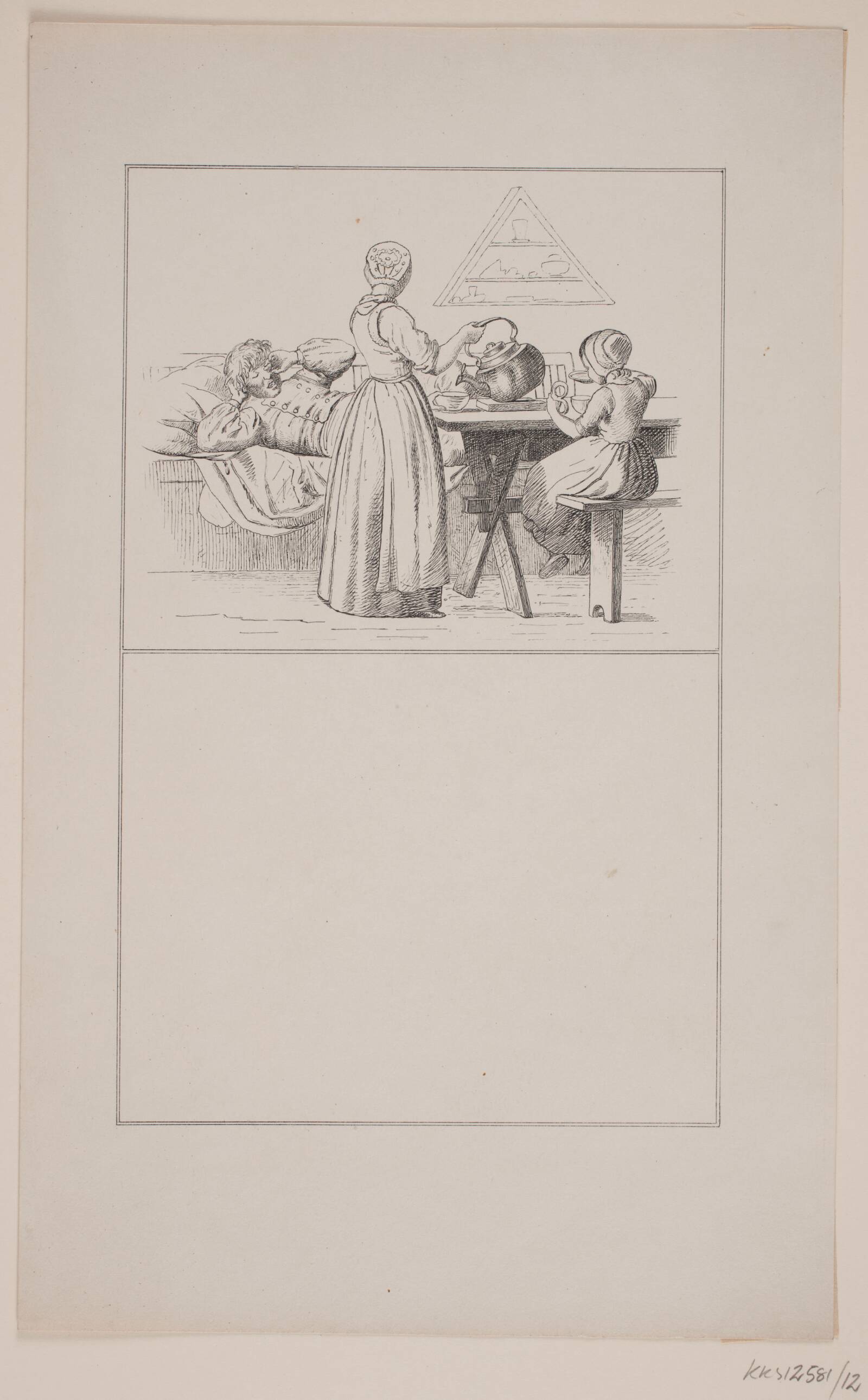 Middagshvile, Adolph Kittendorff, 1862